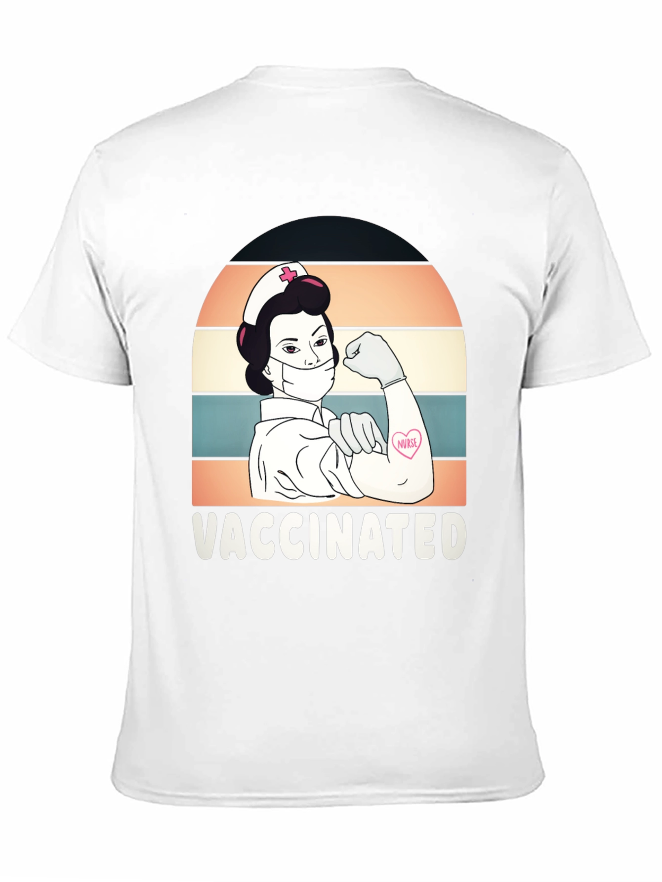 Vaccinated Nurse Graphic T-Shirt