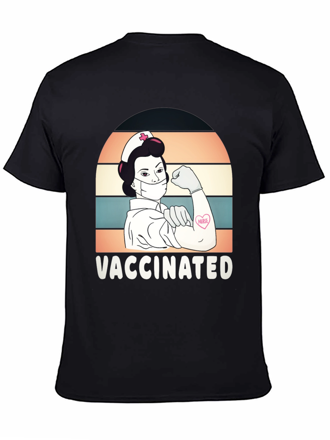 Vaccinated Nurse Graphic T-Shirt
