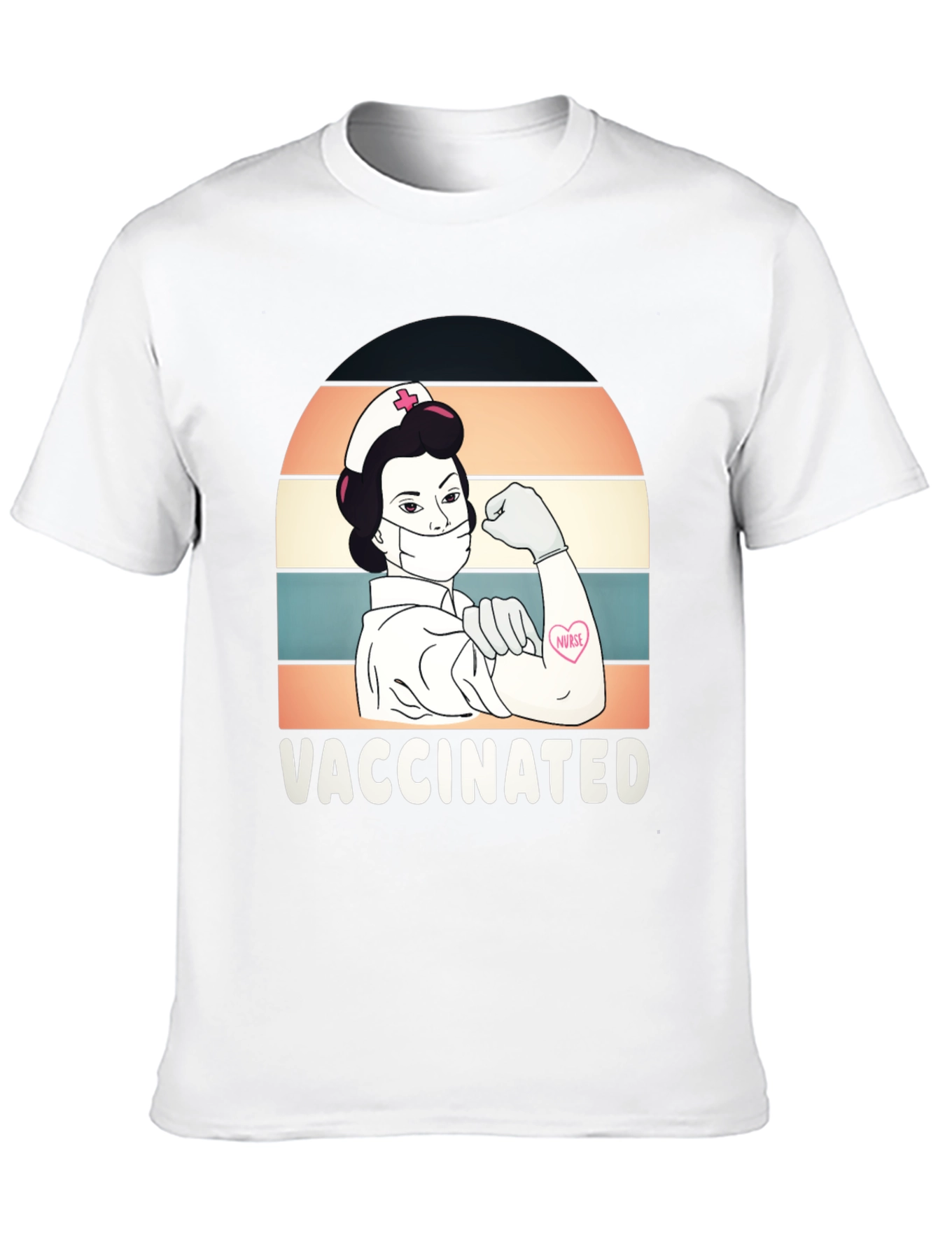 Vaccinated Nurse Graphic T-Shirt