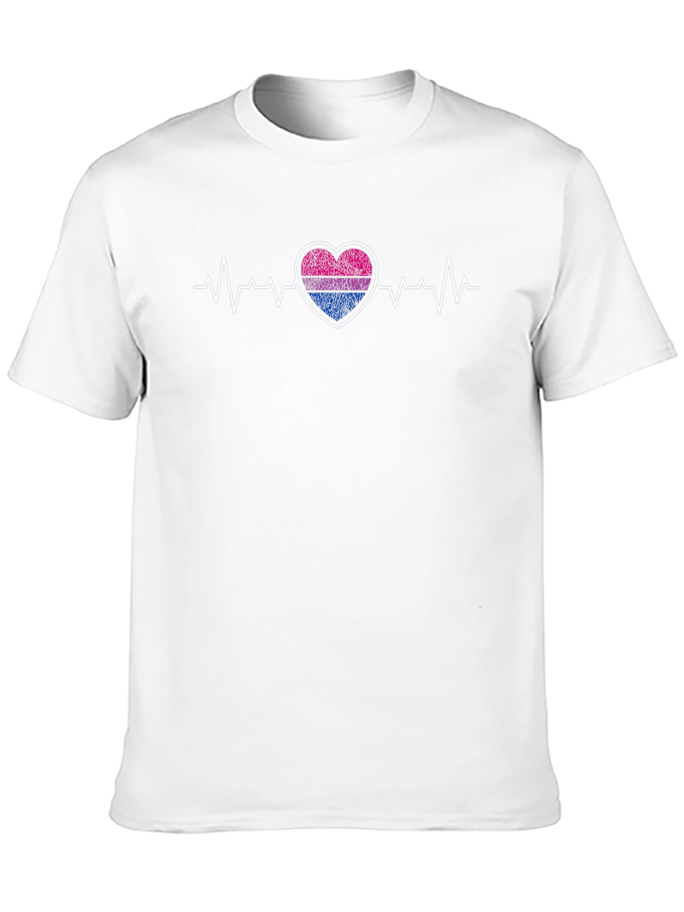 Bisexual Pride Heartbeat T-Shirt