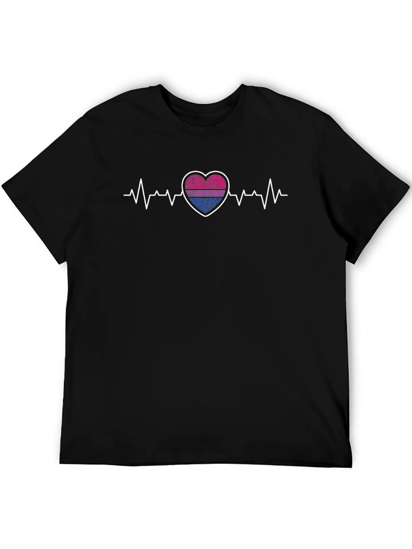Bisexual Pride Heartbeat T-Shirt