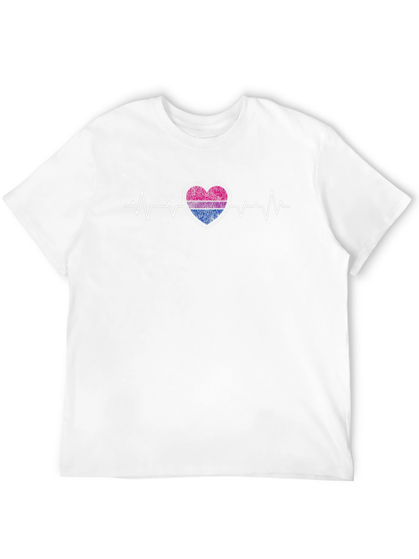 Bisexual Pride Heartbeat T-Shirt