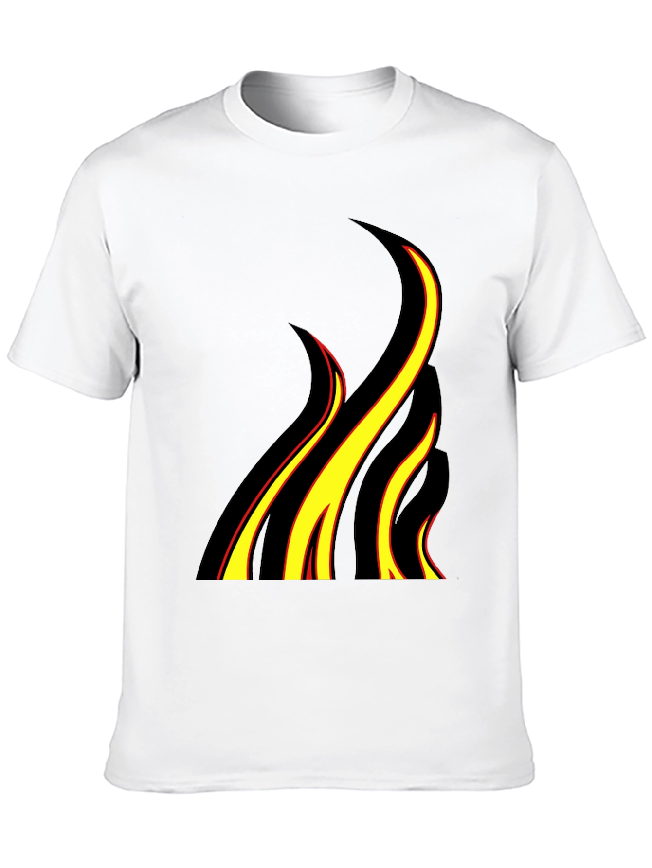 Flame Graphic Black T-Shirt - Bold & Stylish