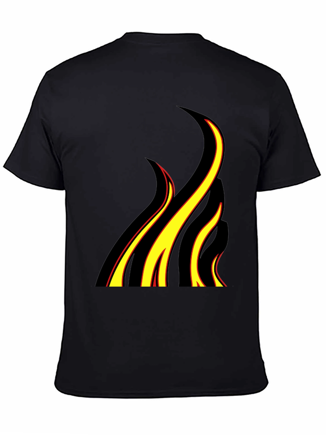 Flame Graphic Black T-Shirt - Bold & Stylish