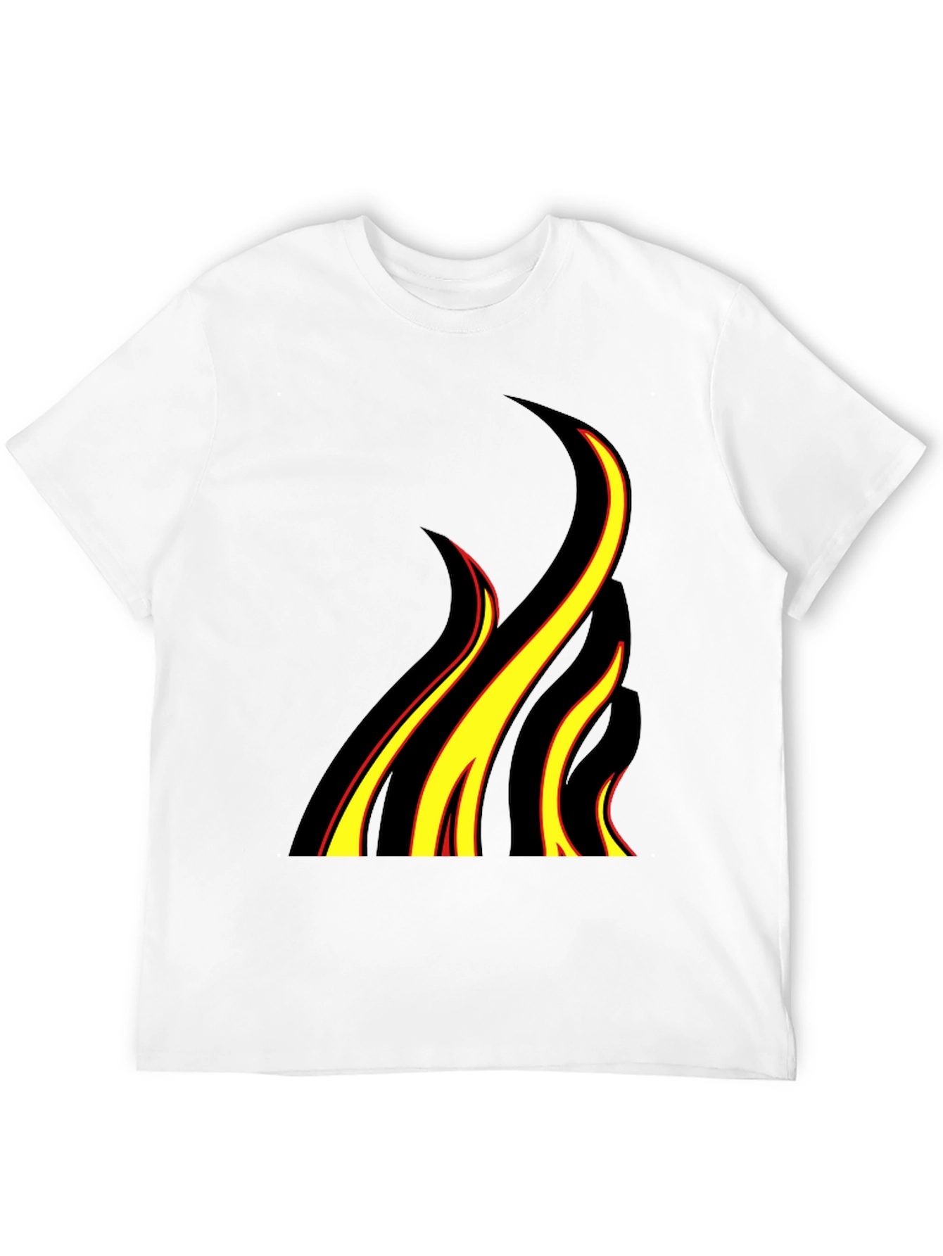 Flame Graphic Black T-Shirt - Bold & Stylish
