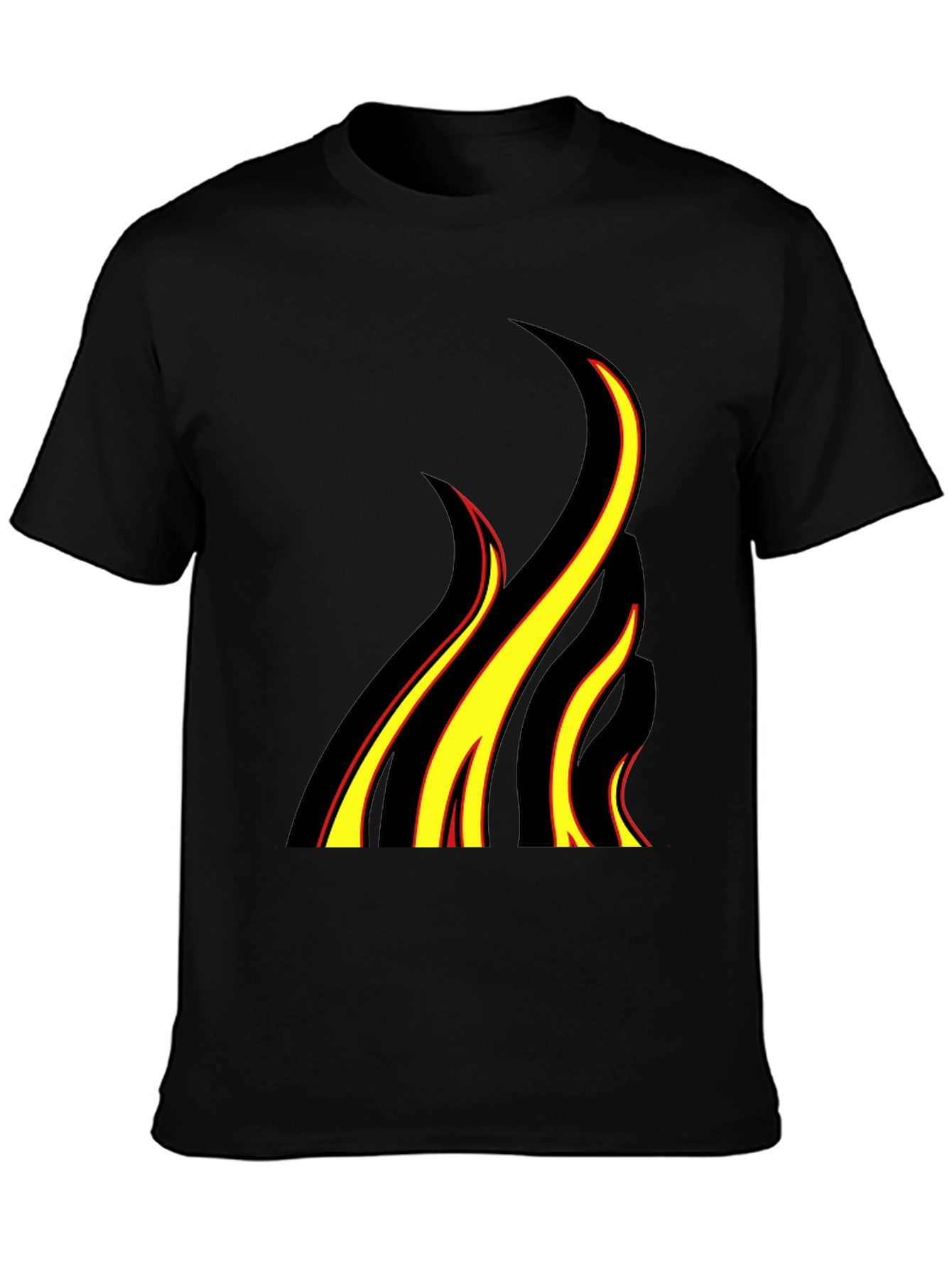 Flame Graphic Black T-Shirt - Bold & Stylish