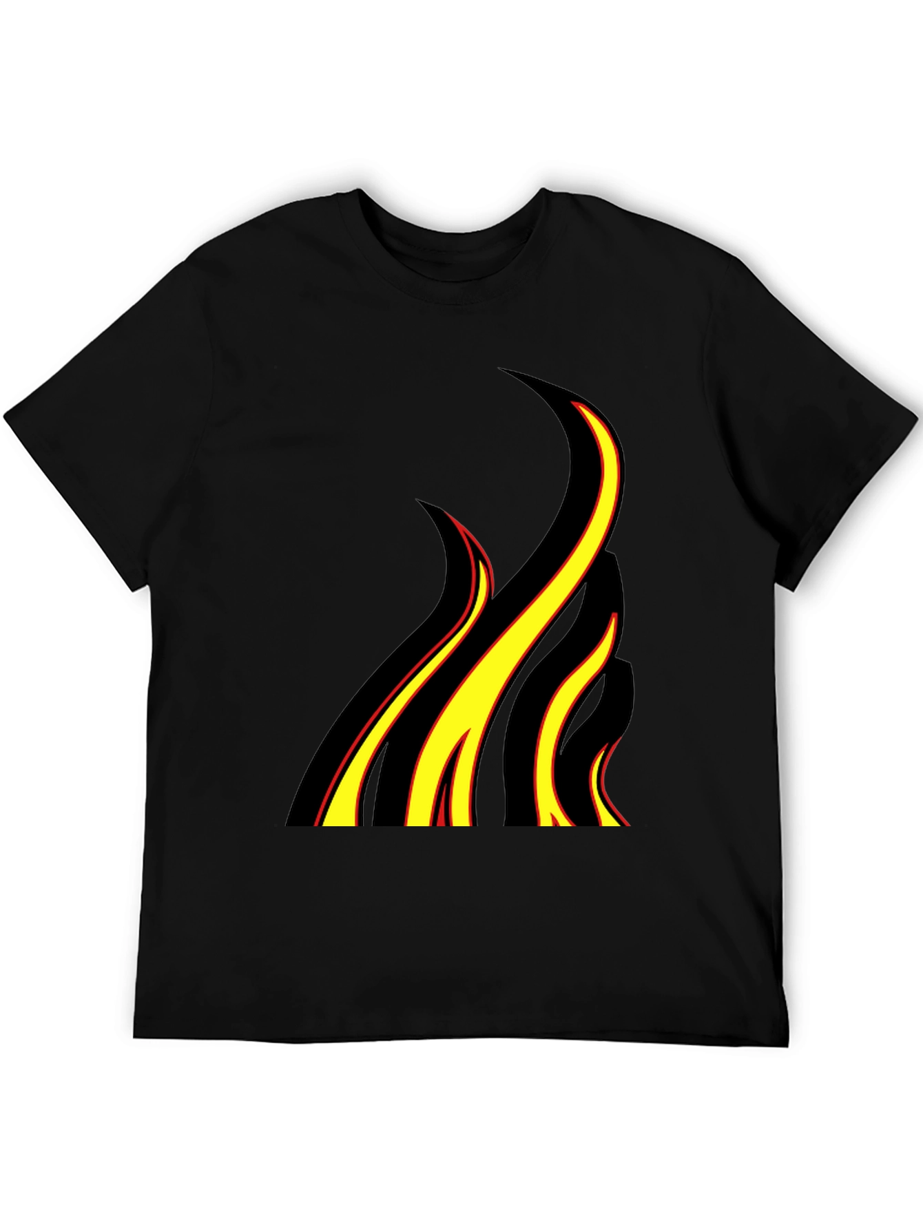 Flame Graphic Black T-Shirt - Bold & Stylish
