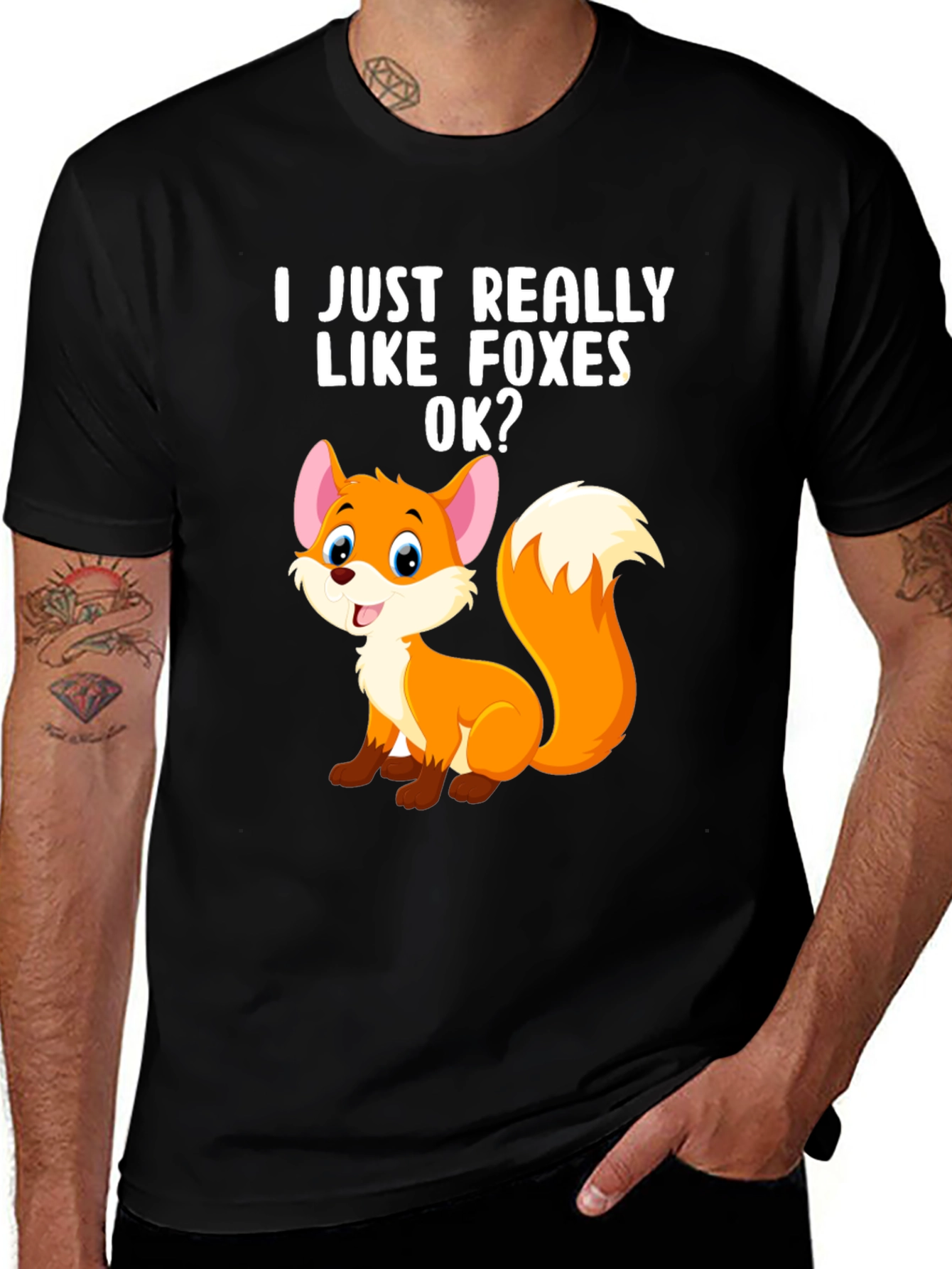 I Just Really Like Foxes OK? Graphic Tee