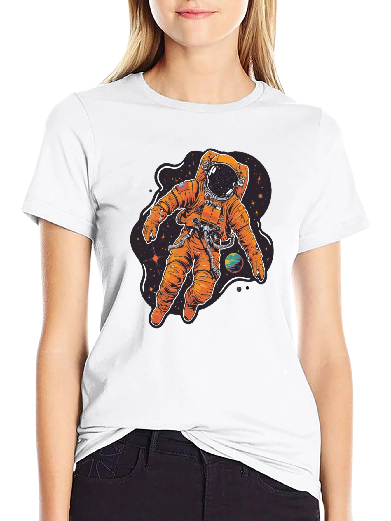 Astronaut in Space Graphic Tee