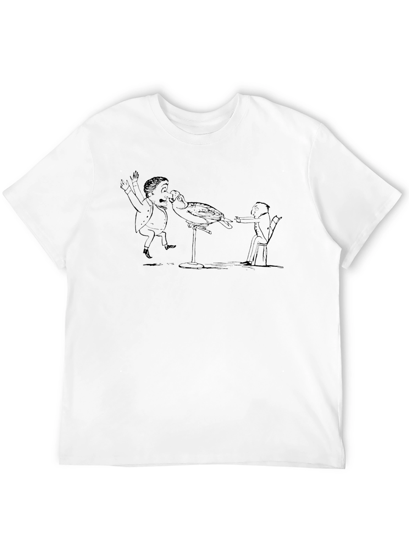 Cartoon Bird Attack T-Shirt - Unique Design