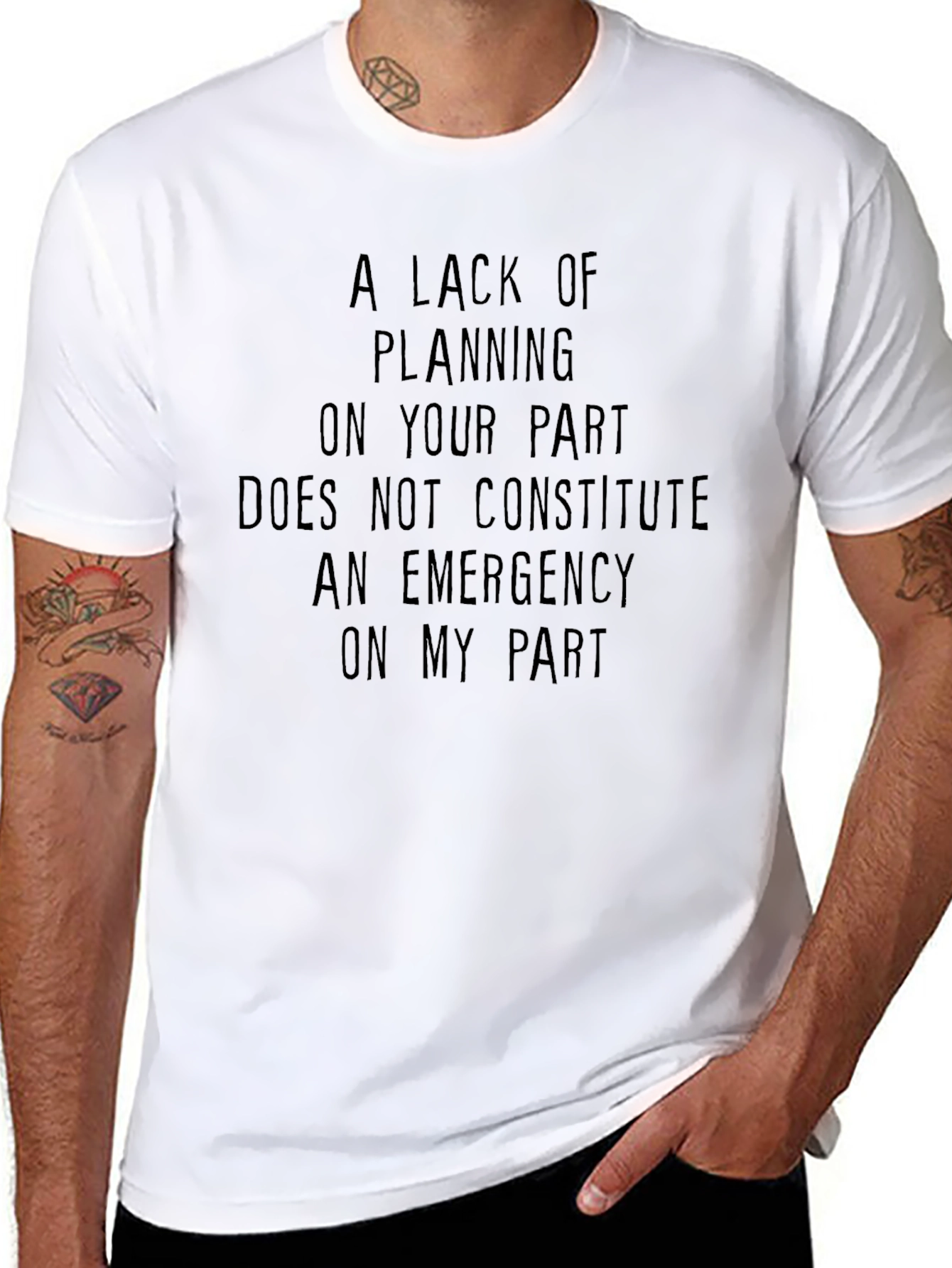 Funny Planning Emergency Graphic T-Shirt
