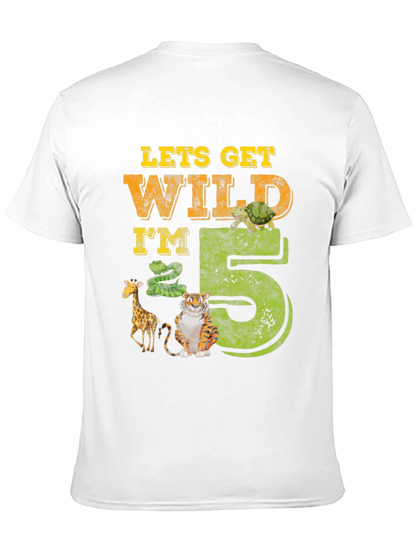 Lets Get Wild Im 5 Birthday T-Shirt