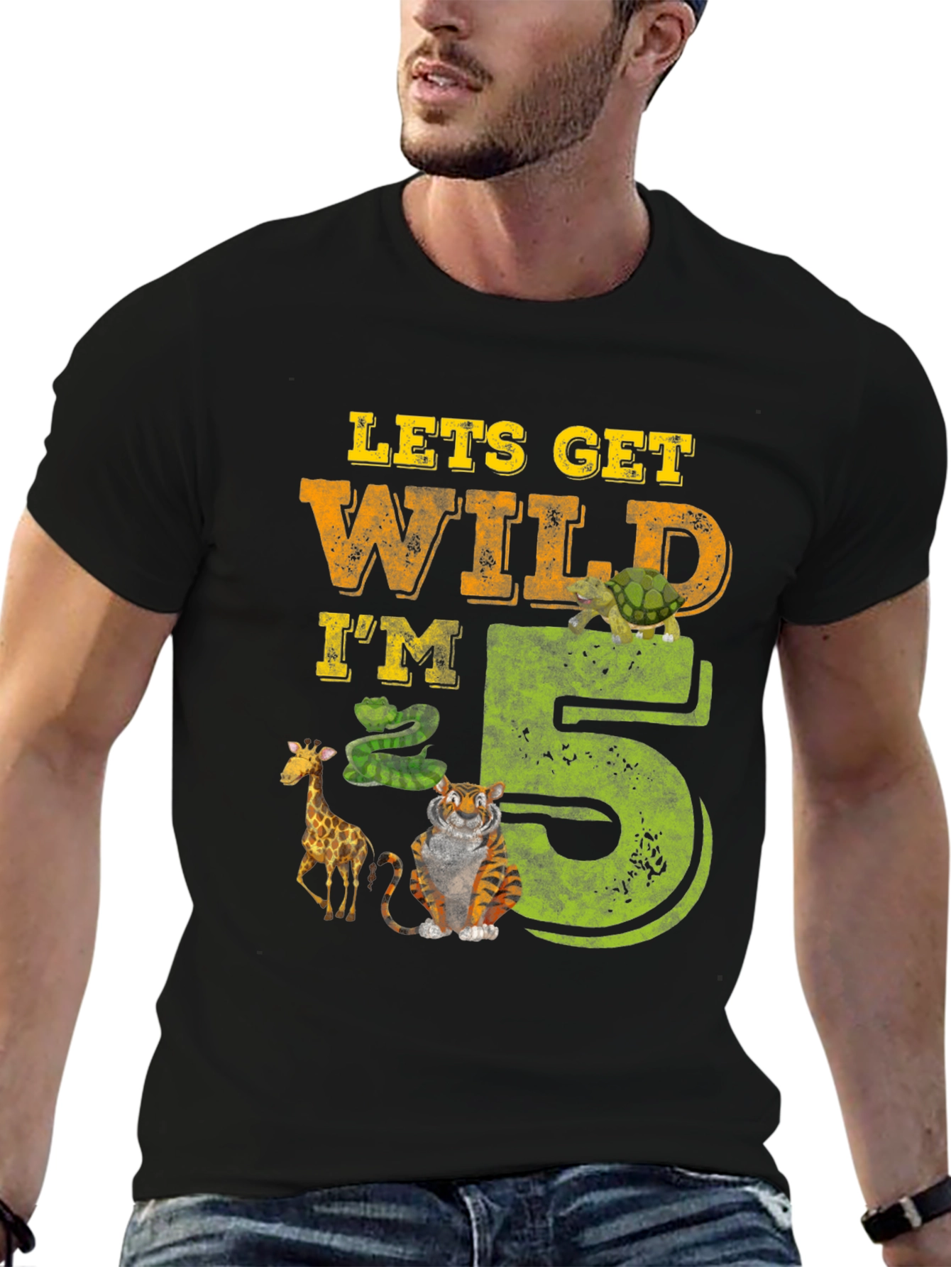 Lets Get Wild Im 5 Birthday T-Shirt