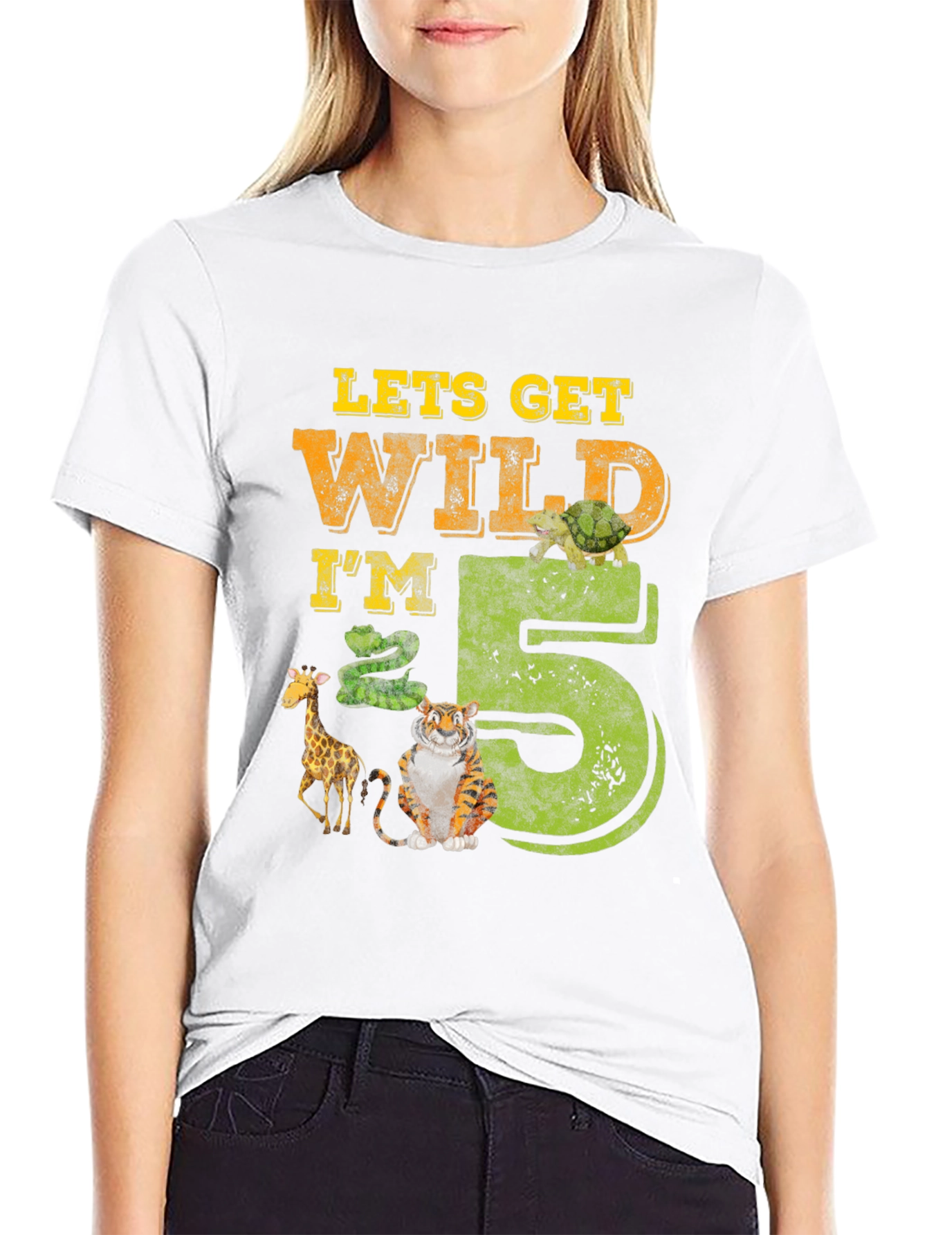 Lets Get Wild Im 5 Birthday T-Shirt