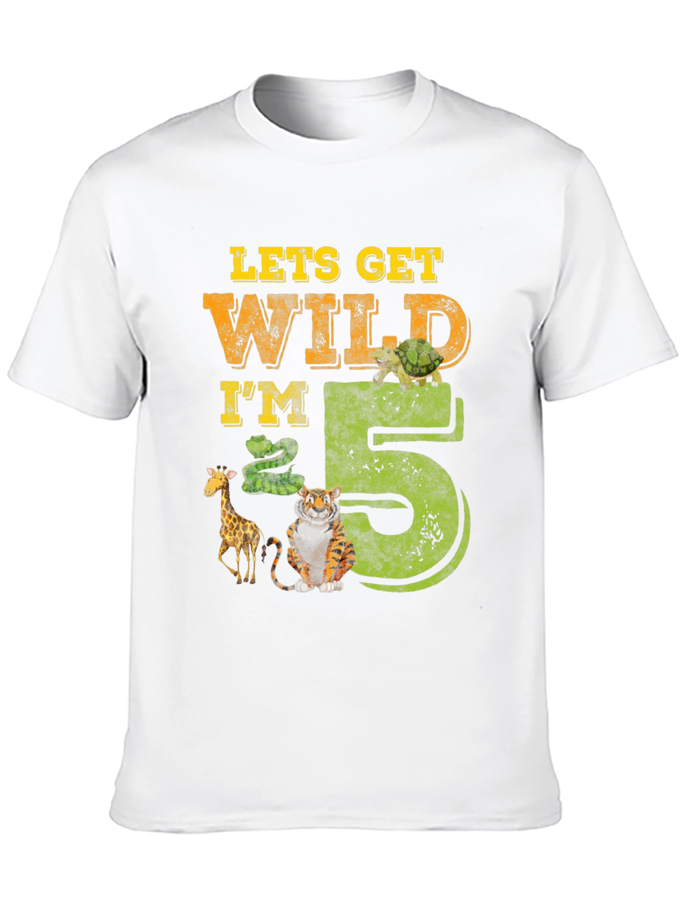 Lets Get Wild Im 5 Birthday T-Shirt