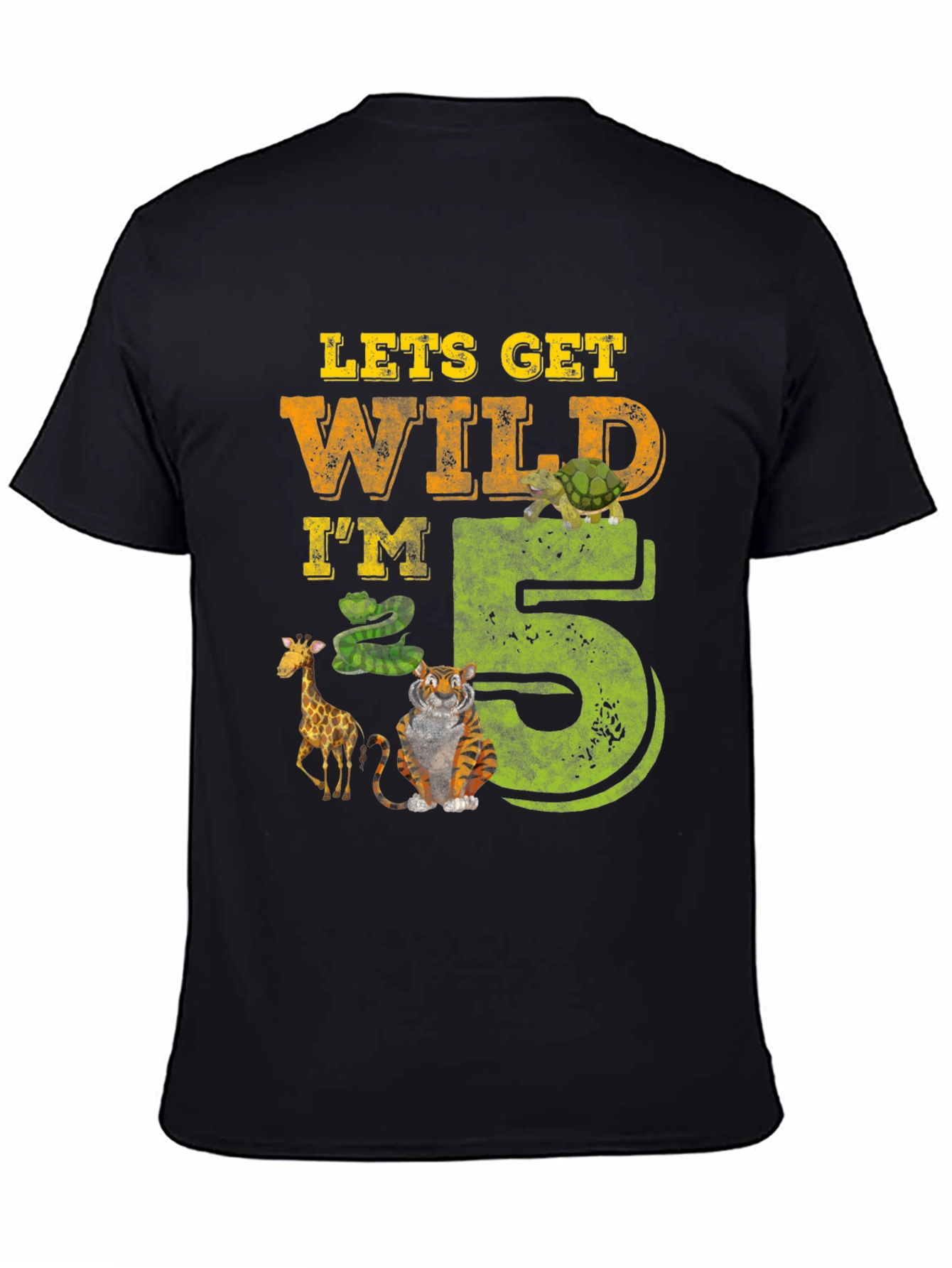 Lets Get Wild Im 5 Birthday T-Shirt