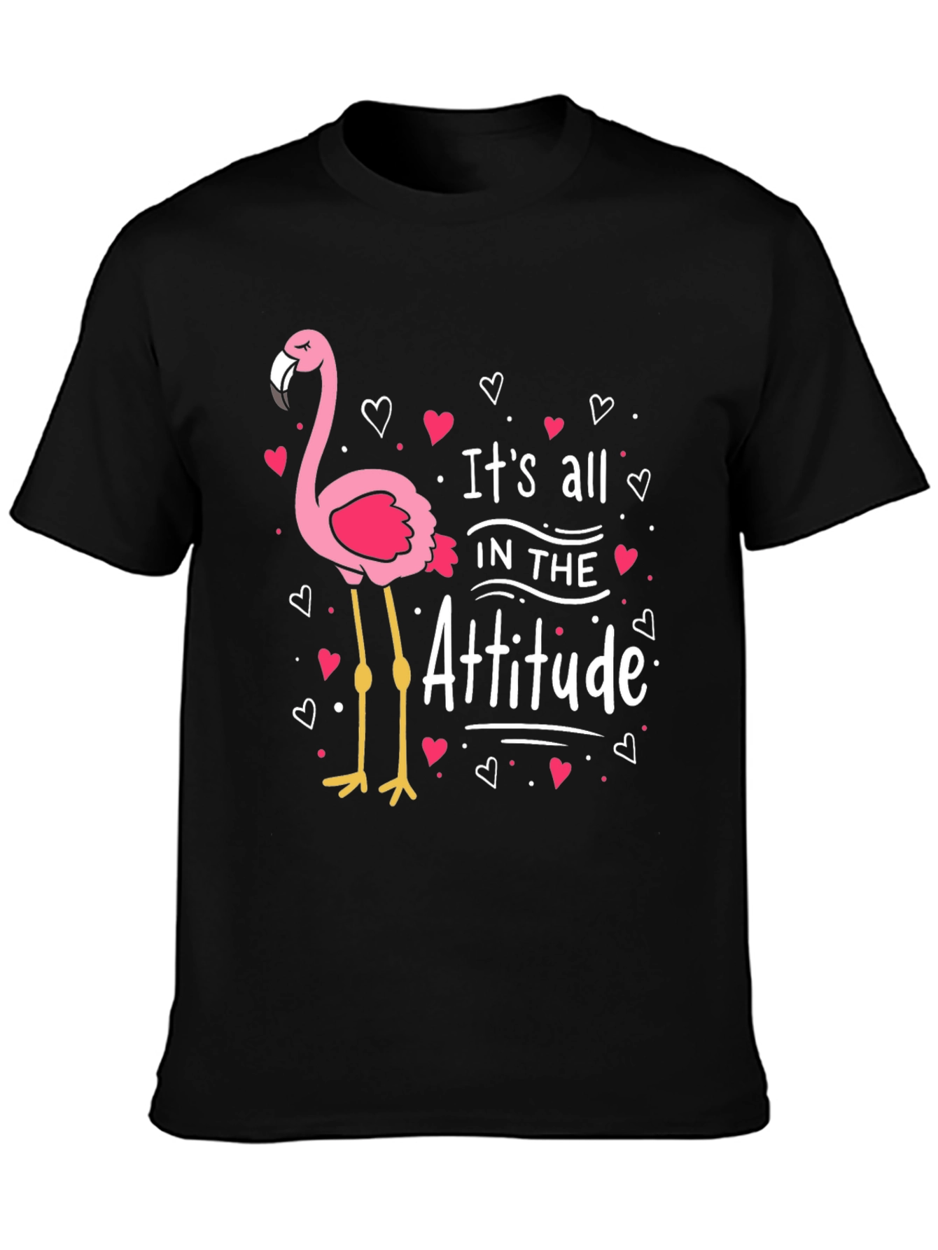 Flamingo Attitude Graphic T-Shirt