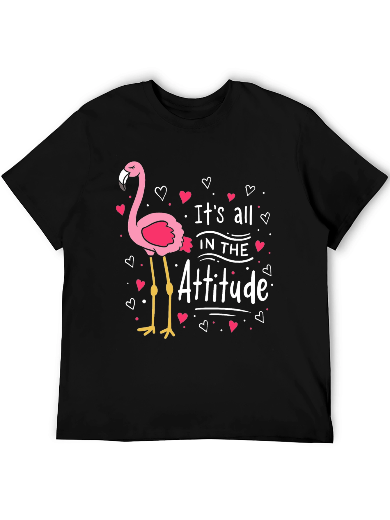 Flamingo Attitude Graphic T-Shirt