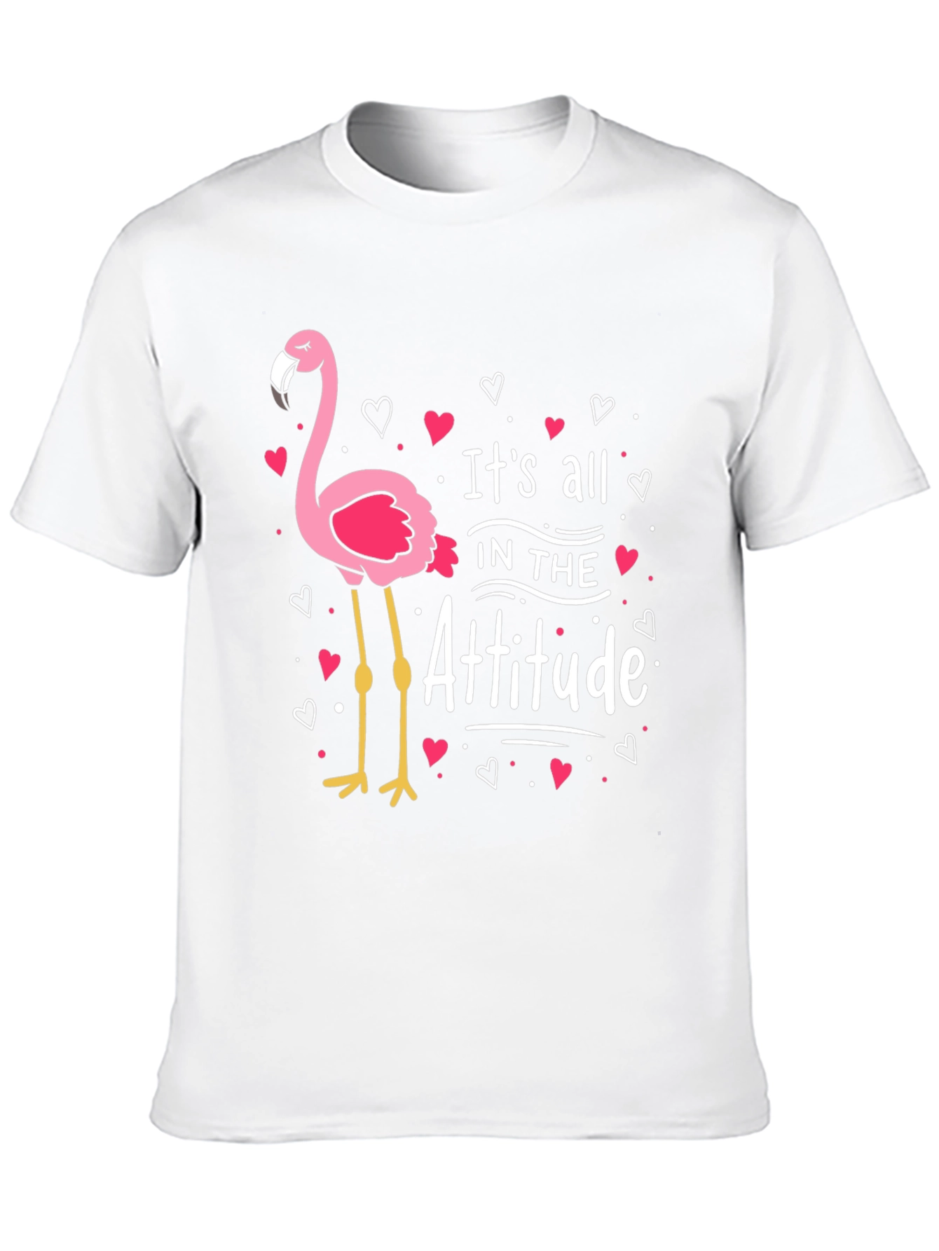 Flamingo Attitude Graphic T-Shirt