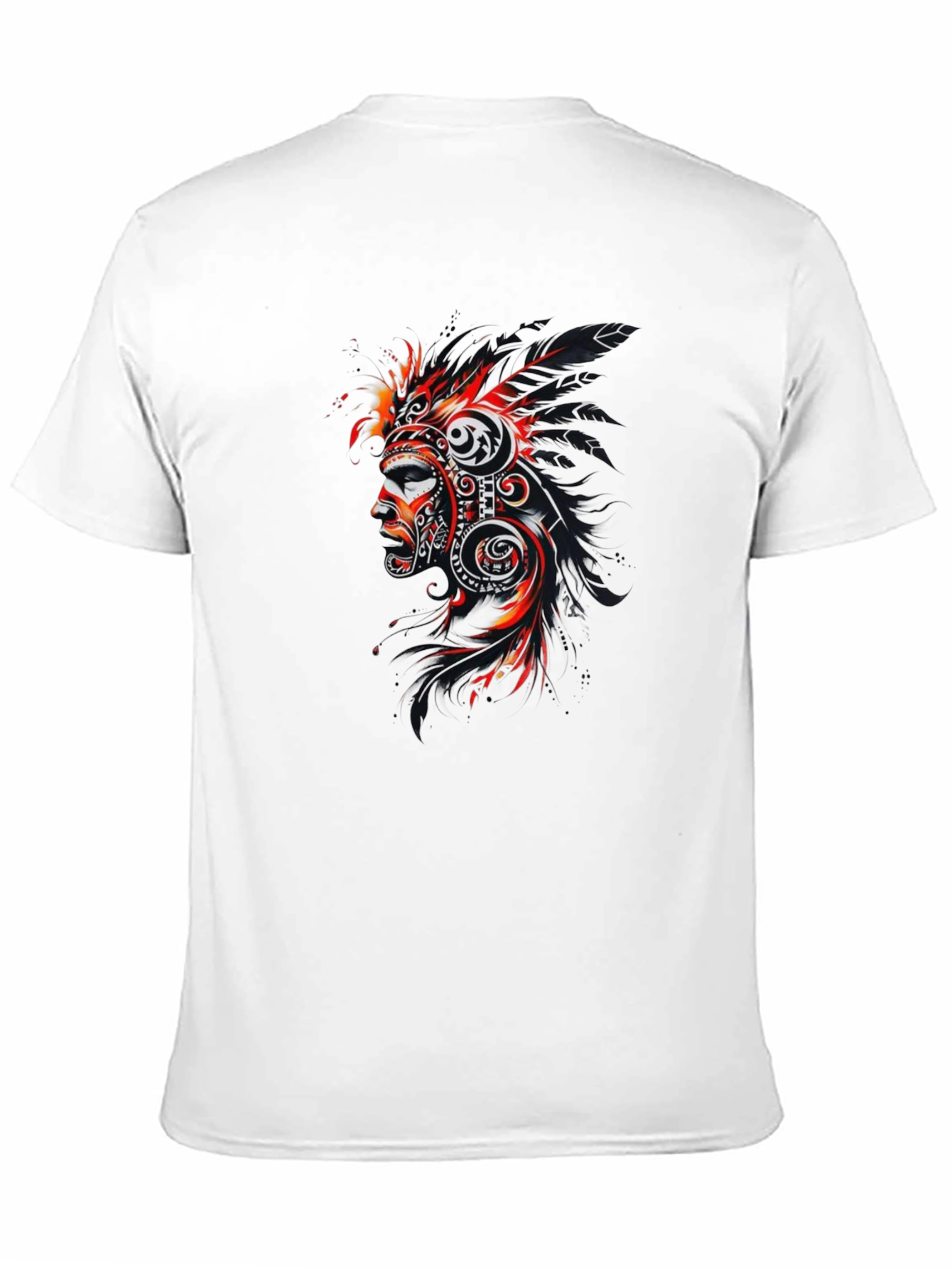 Tribal Mask Graphic Black T-Shirt
