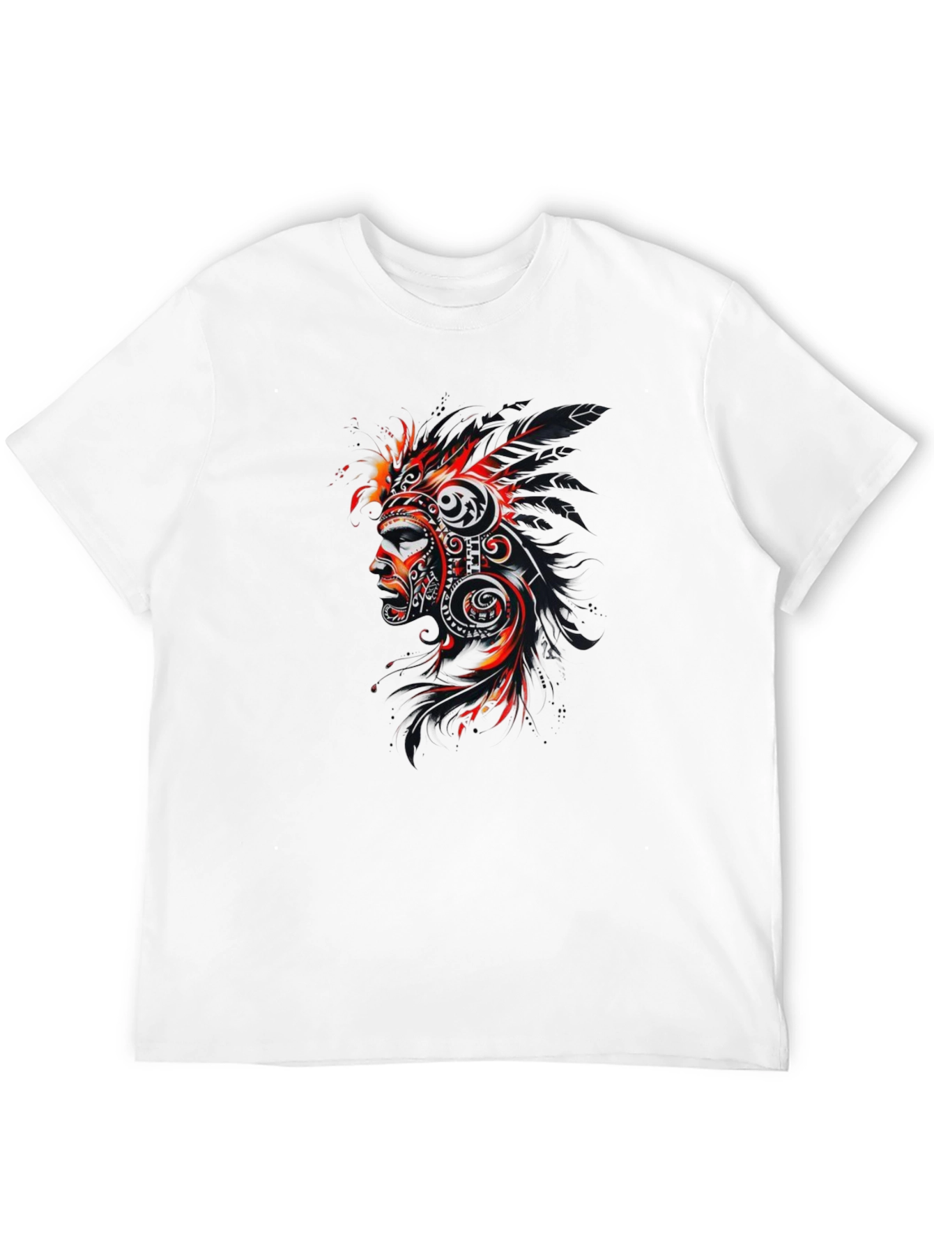 Tribal Mask Graphic Black T-Shirt