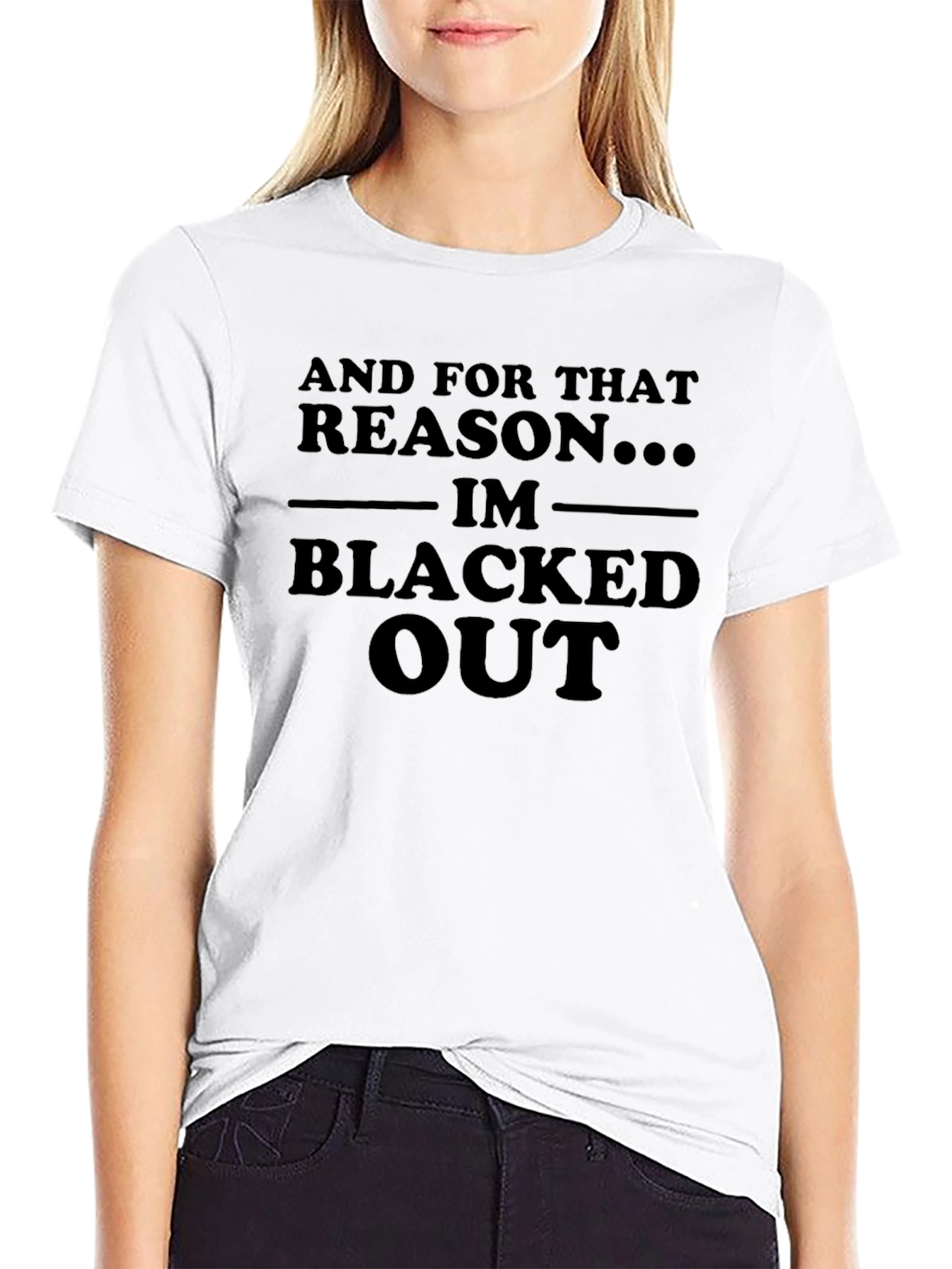 Blacked Out Graphic Tee - Bold Statement T-Shirt