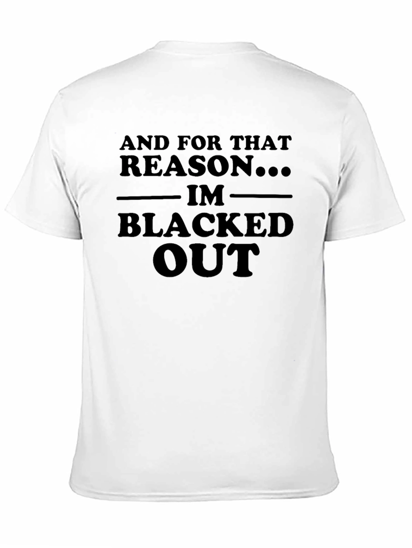 Blacked Out Graphic Tee - Bold Statement T-Shirt