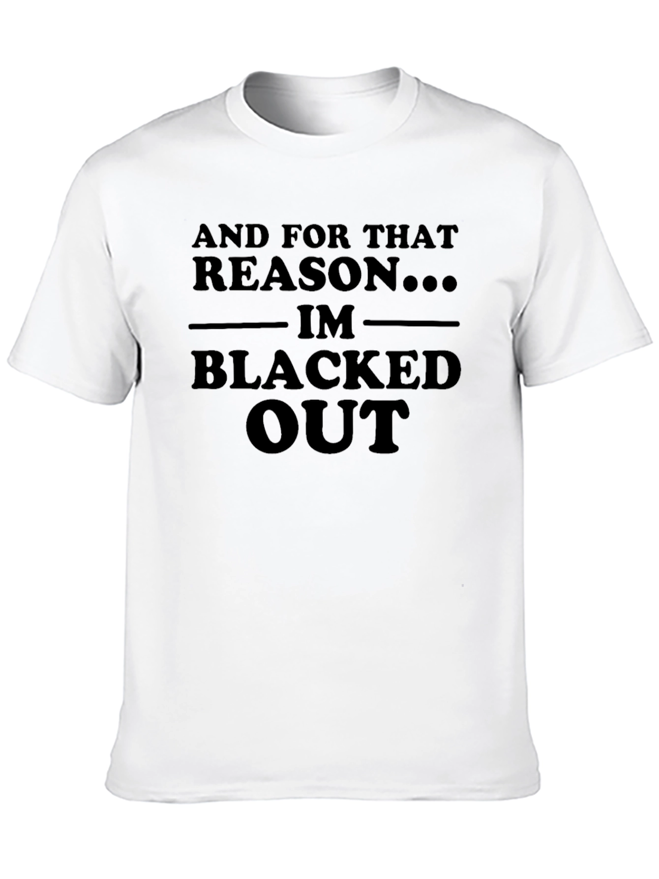 Blacked Out Graphic Tee - Bold Statement T-Shirt