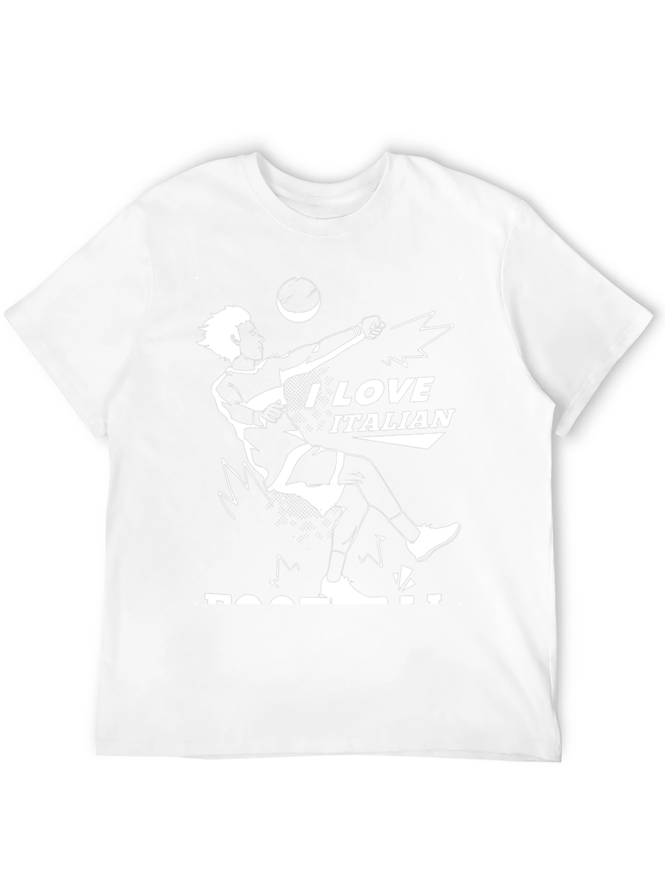 I Love Italian Football Graphic Tee - Black