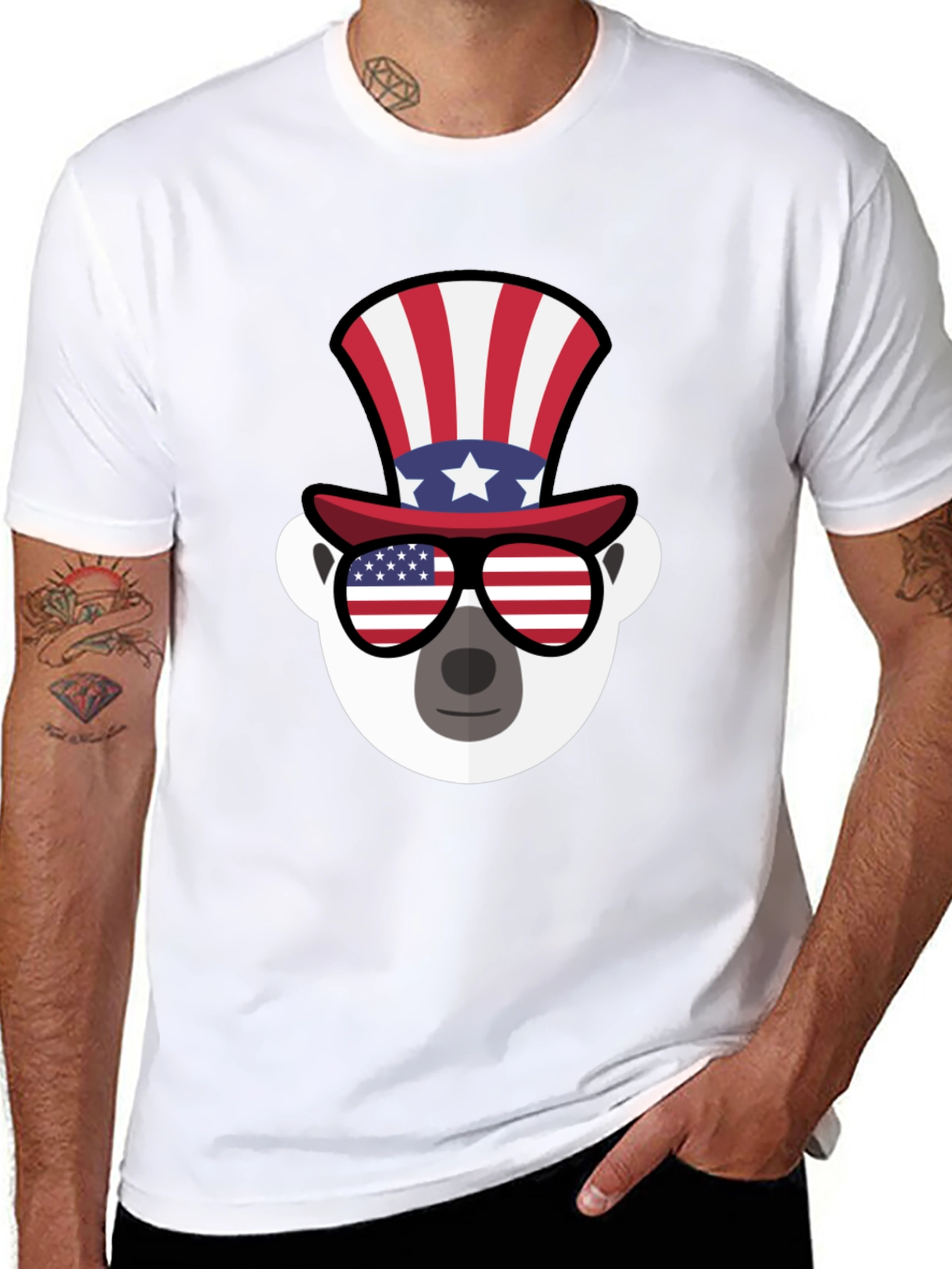 Patriotic Koala Graphic T-Shirt