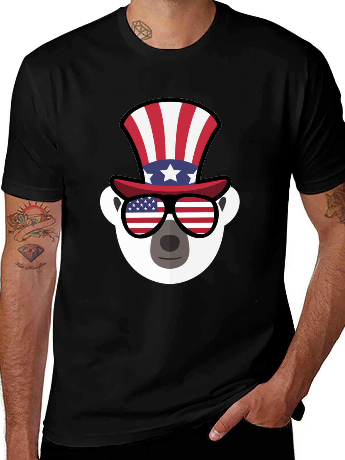 Patriotic Koala Graphic T-Shirt