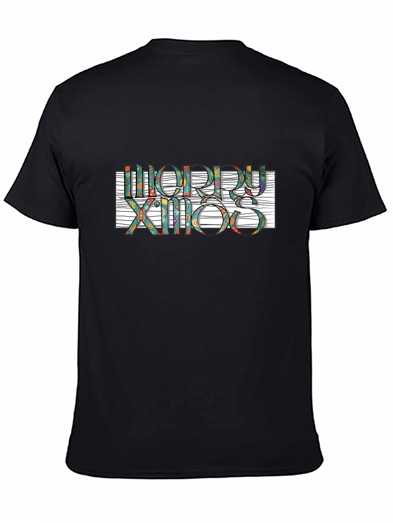 Festive Merry Xmas Graphic T-Shirt - Stylish Holiday Apparel
