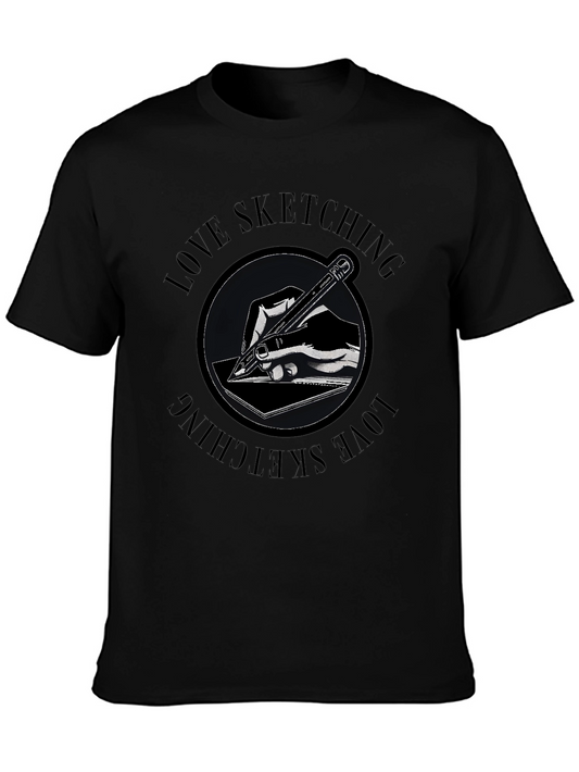 Love Sketching Graphic Tee - Artistic Drawing Shirt