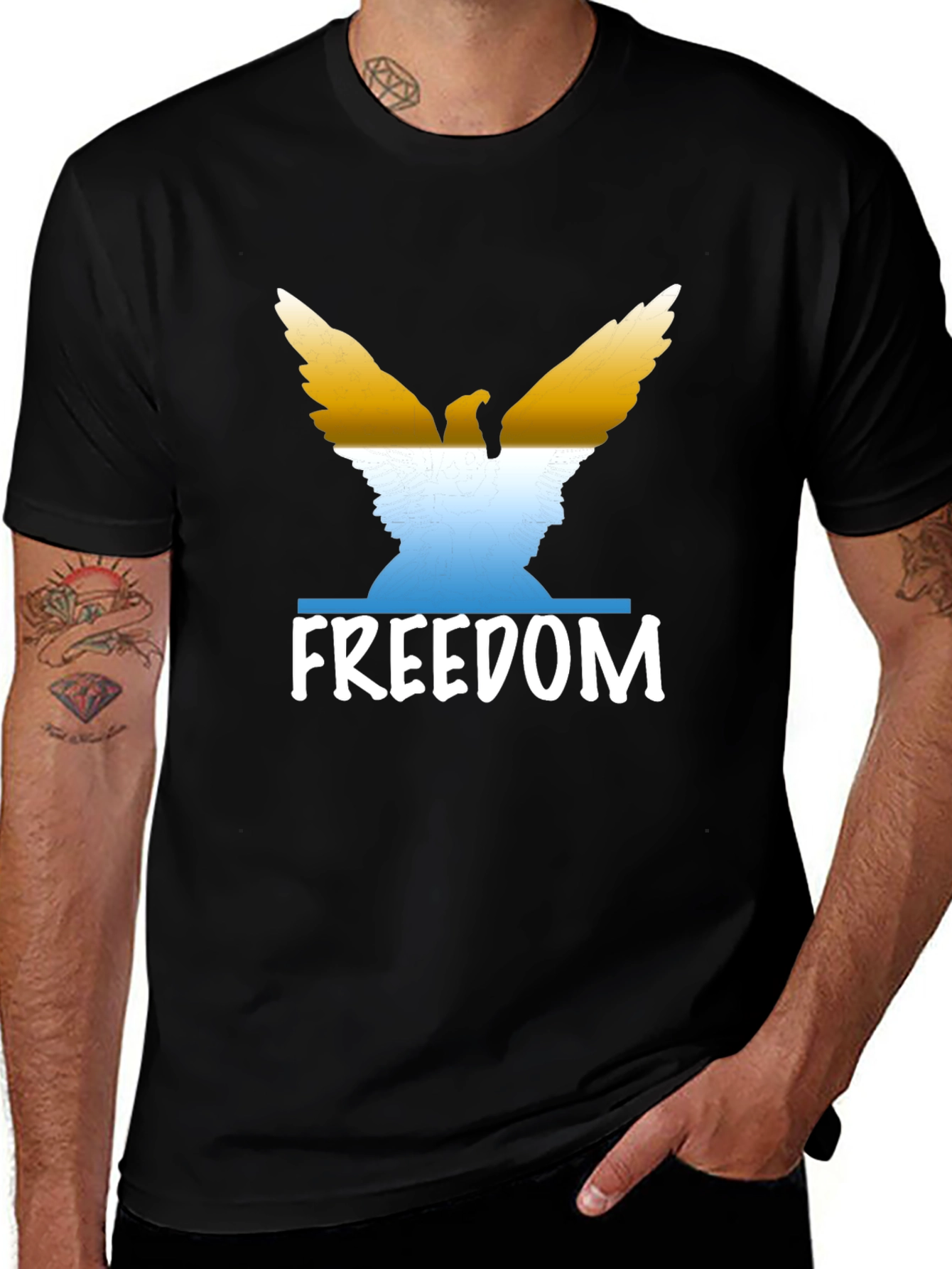 Freedom Eagle Graphic T-Shirt - Patriotic Tee