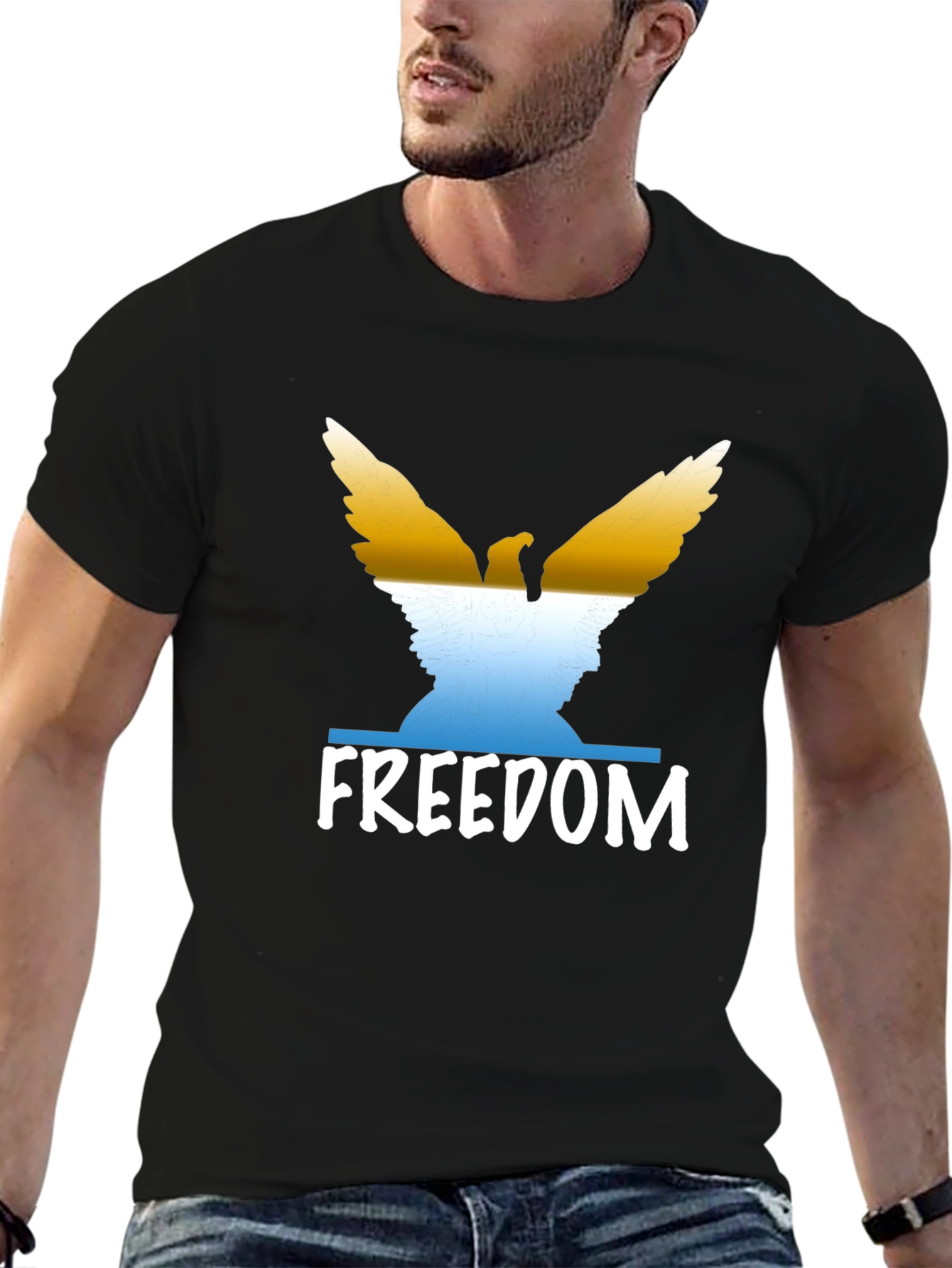 Freedom Eagle Graphic T-Shirt - Patriotic Tee