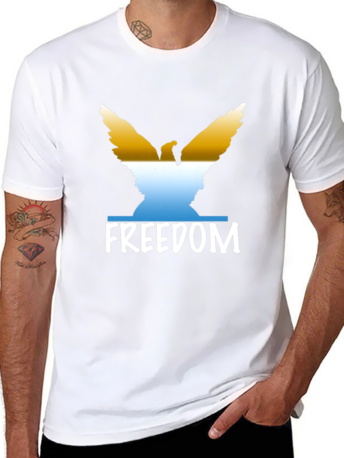 Freedom Eagle Graphic T-Shirt - Patriotic Tee