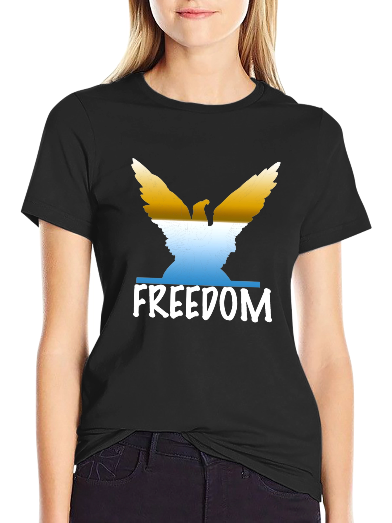 Freedom Eagle Graphic T-Shirt - Patriotic Tee