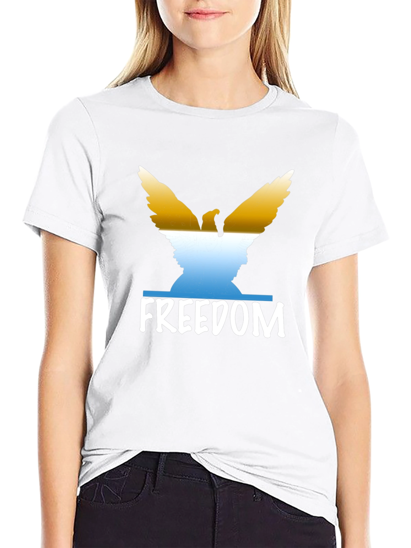 Freedom Eagle Graphic T-Shirt - Patriotic Tee
