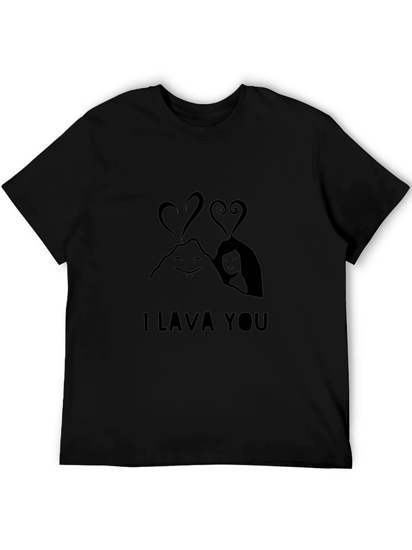 I Lava You Graphic Tee - Soft Black T-Shirt