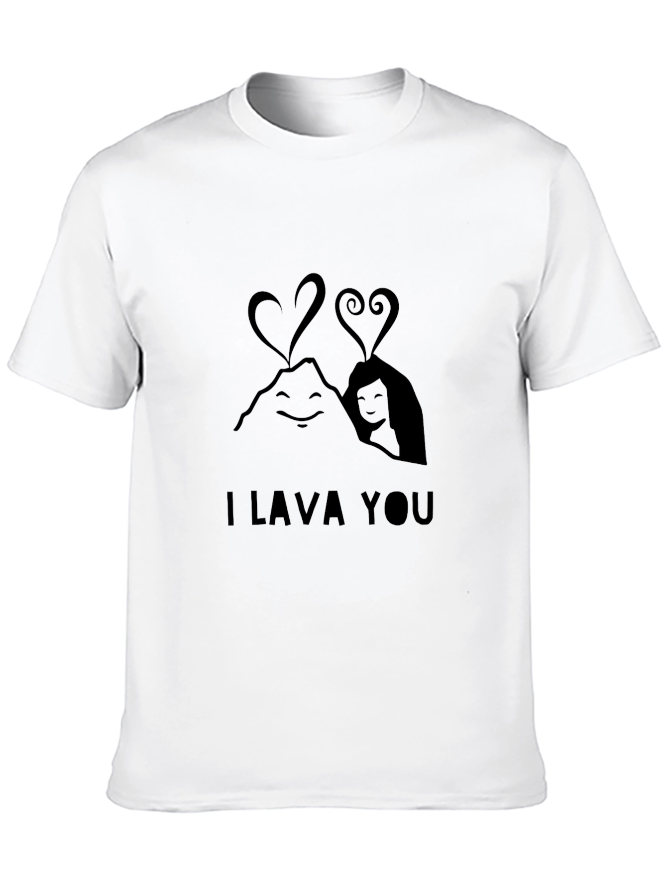 I Lava You Graphic Tee - Soft Black T-Shirt
