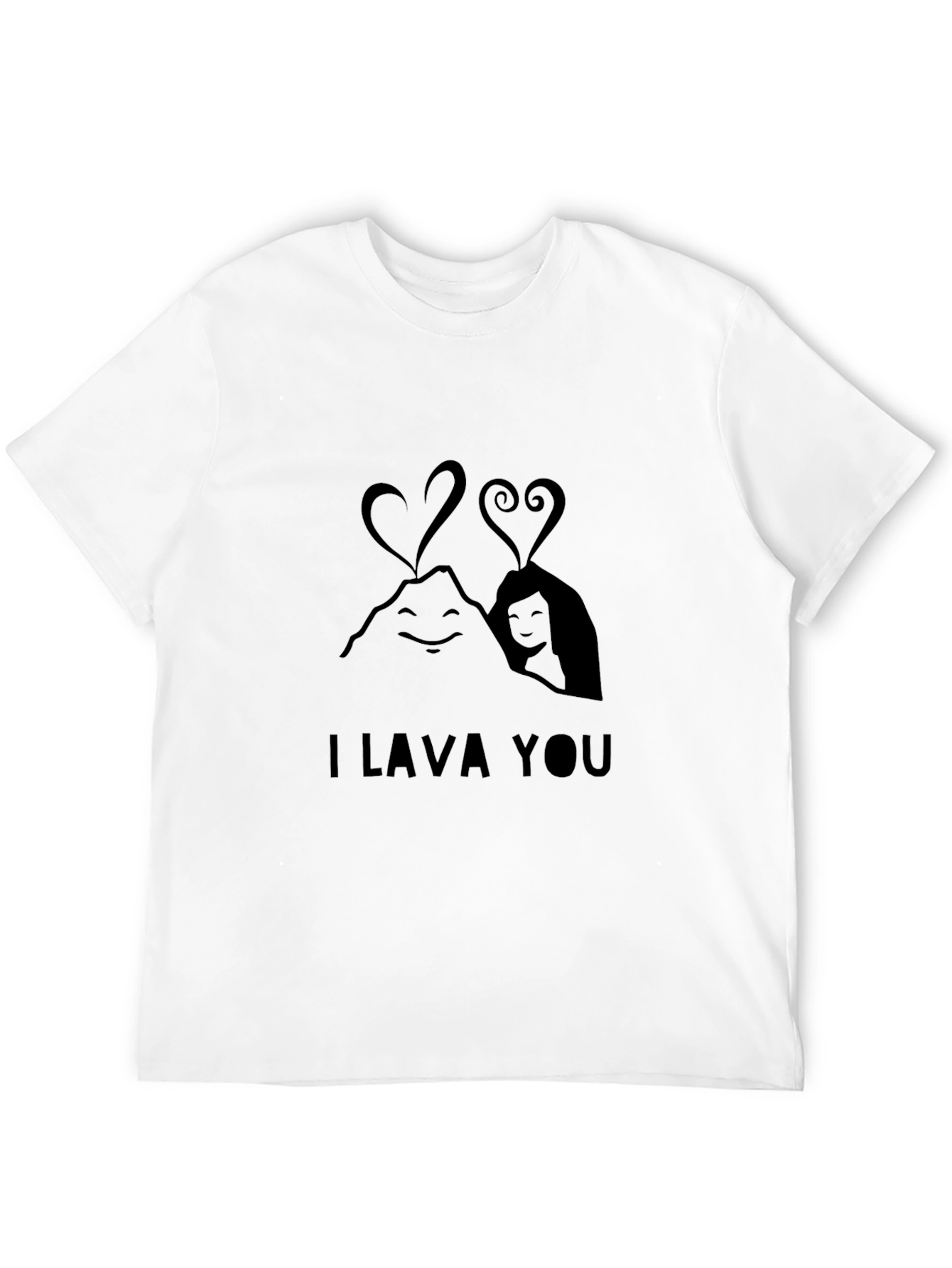 I Lava You Graphic Tee - Soft Black T-Shirt