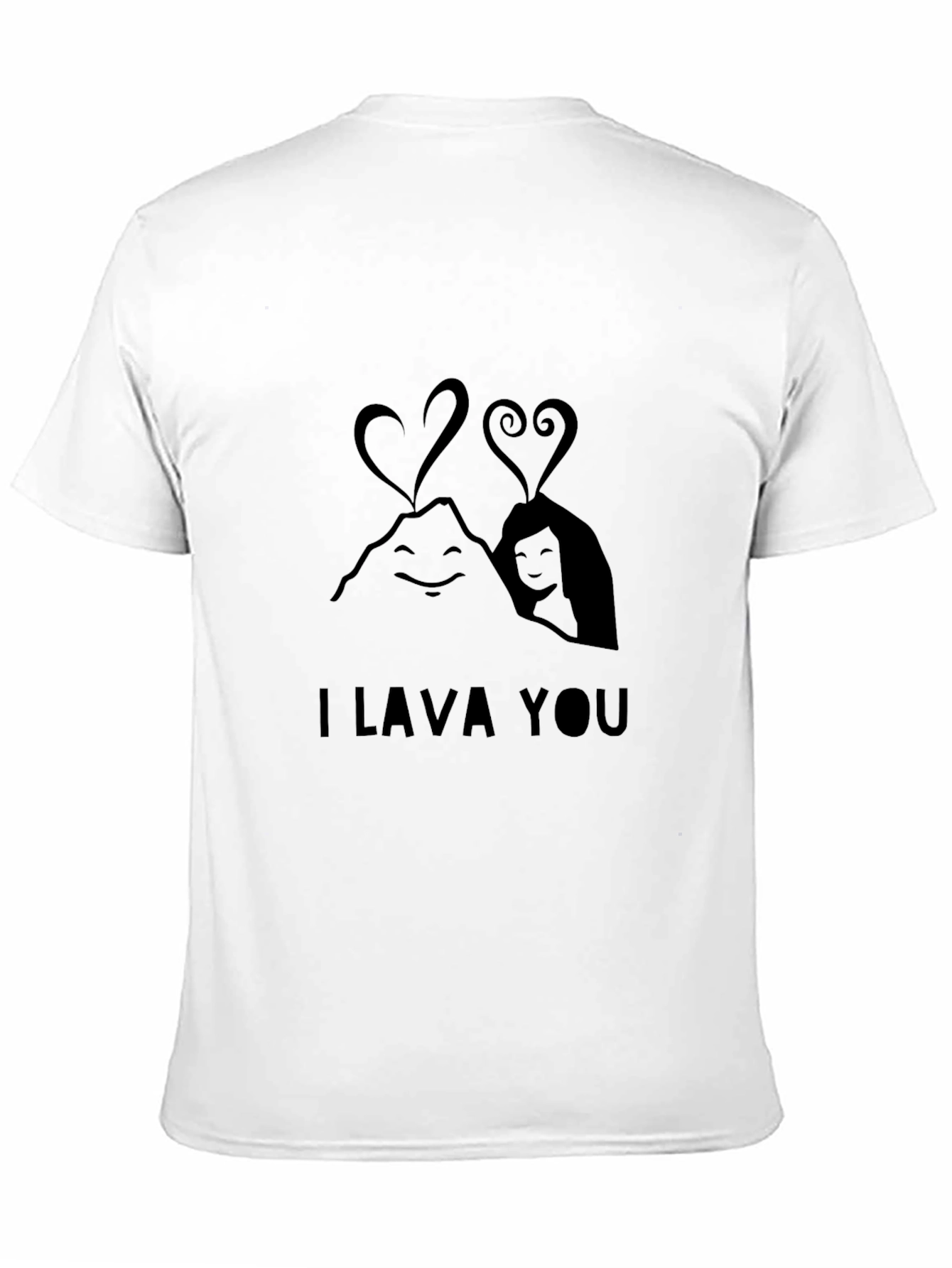 I Lava You Graphic Tee - Soft Black T-Shirt