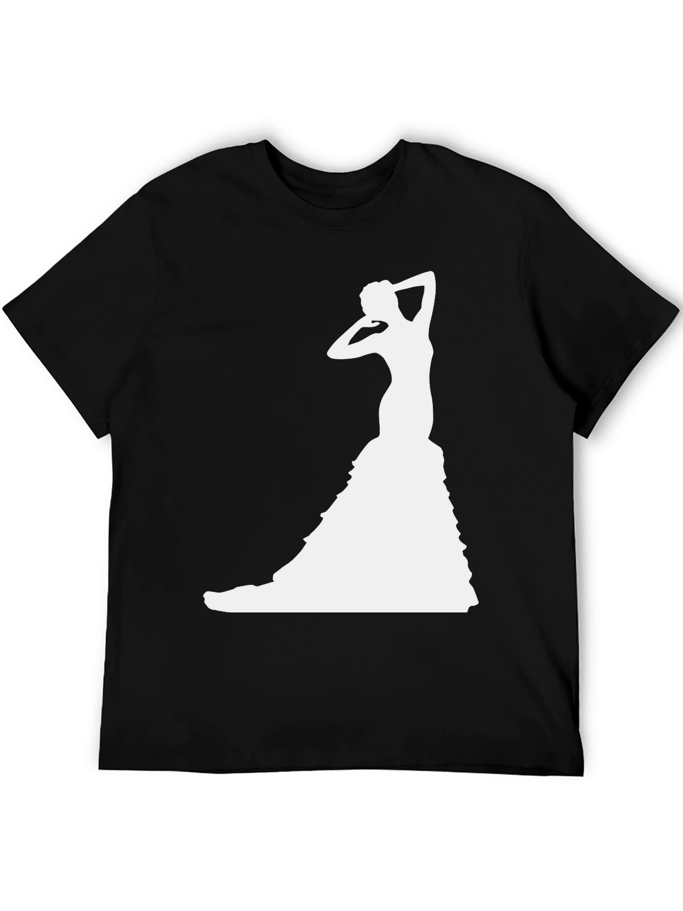 Elegant Dancer Graphic Tee - Stylish Silhouette Shirt