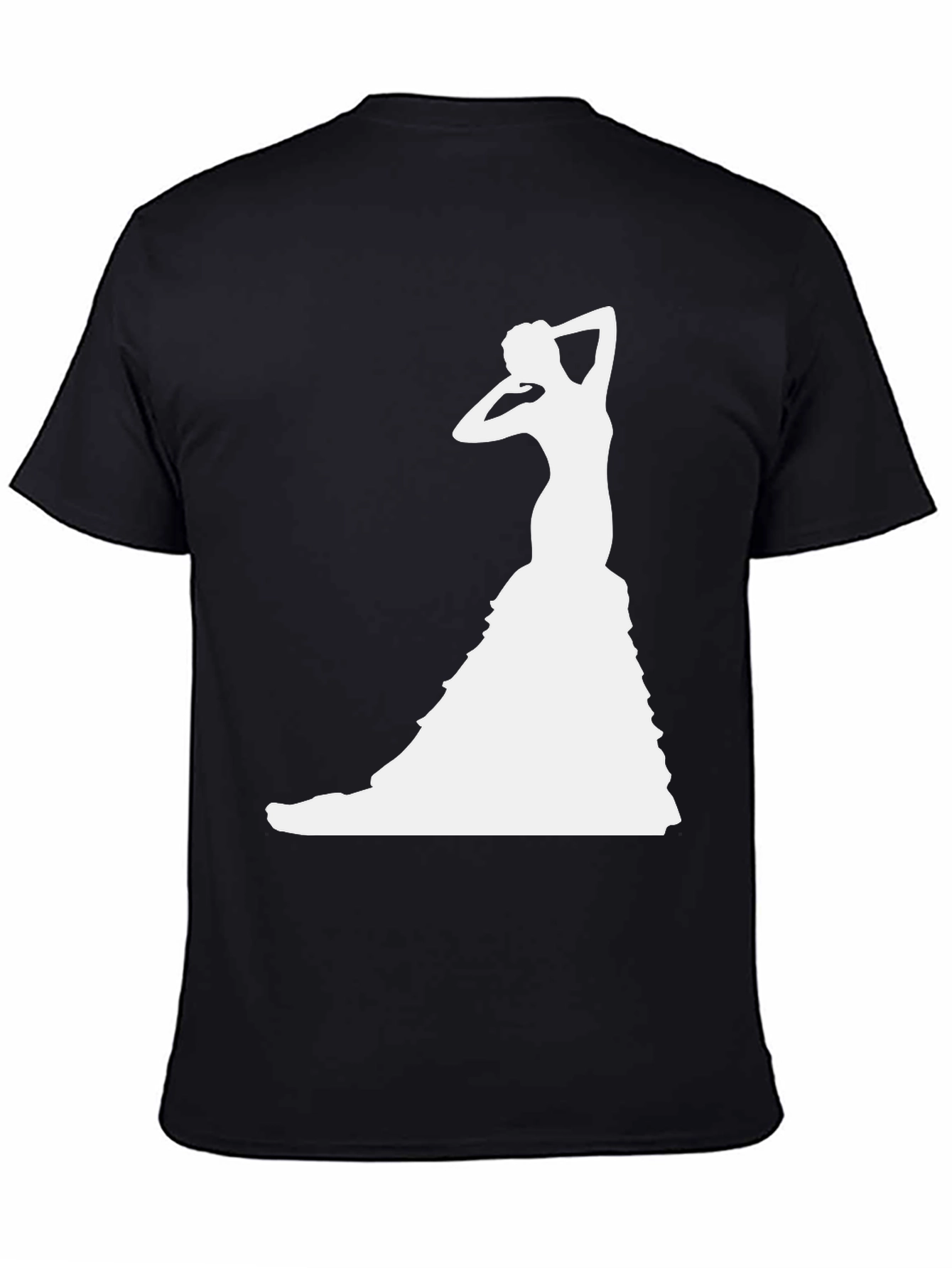 Elegant Dancer Graphic Tee - Stylish Silhouette Shirt