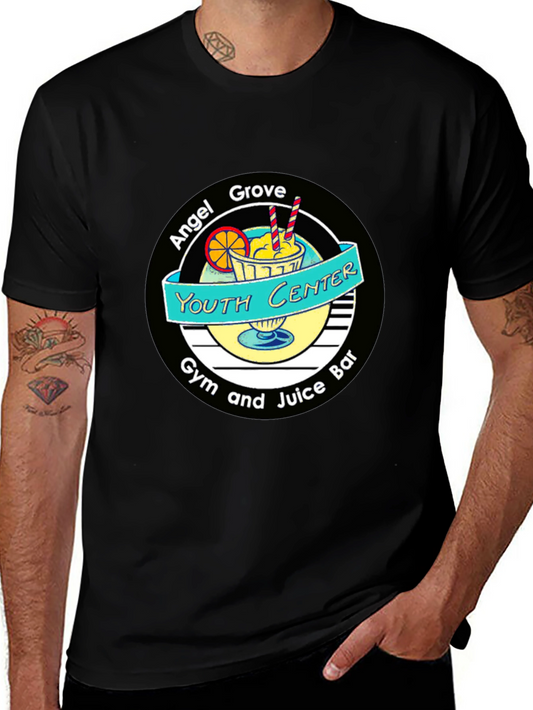 Angel Grove Youth Center Gym & Juice Bar Black Tee