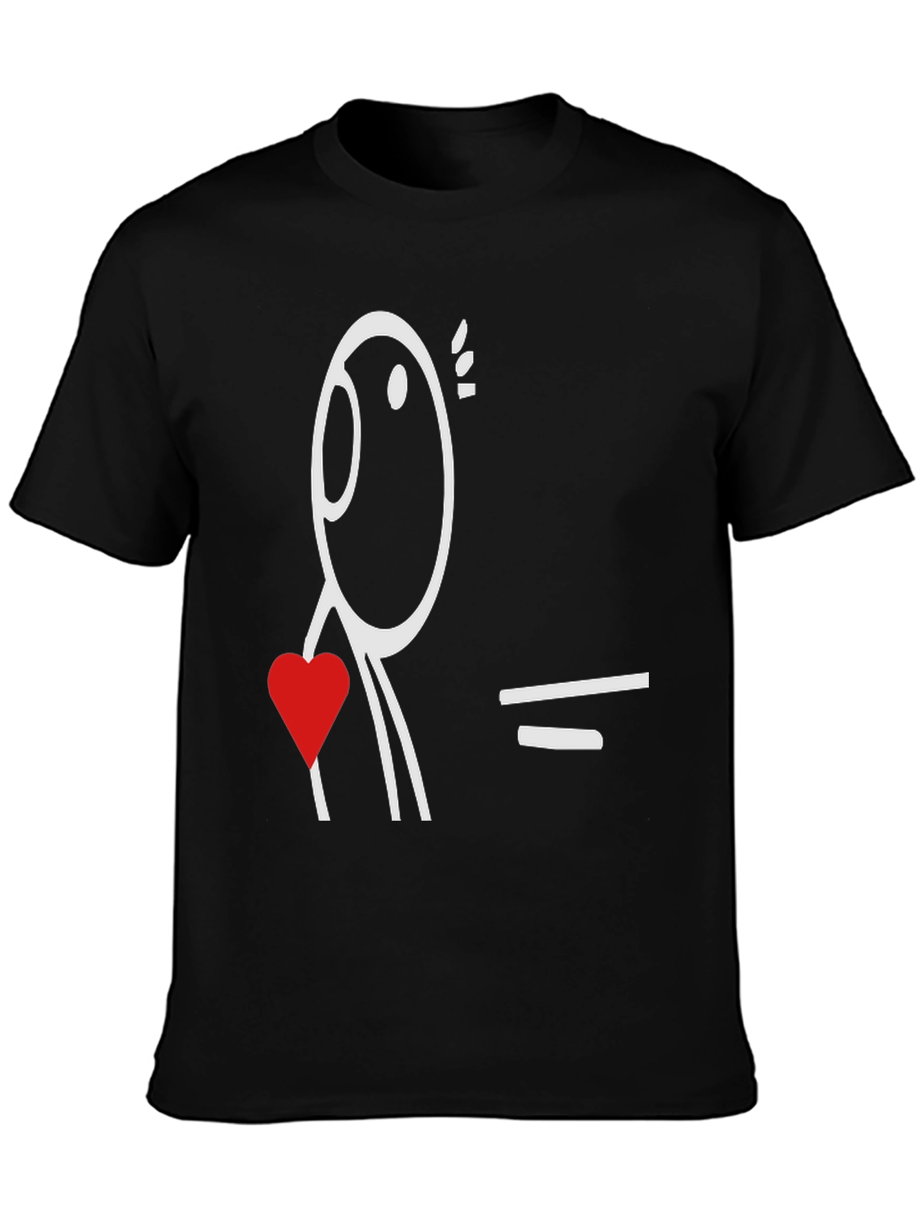 Heart Equals Love Funny Graphic Tee