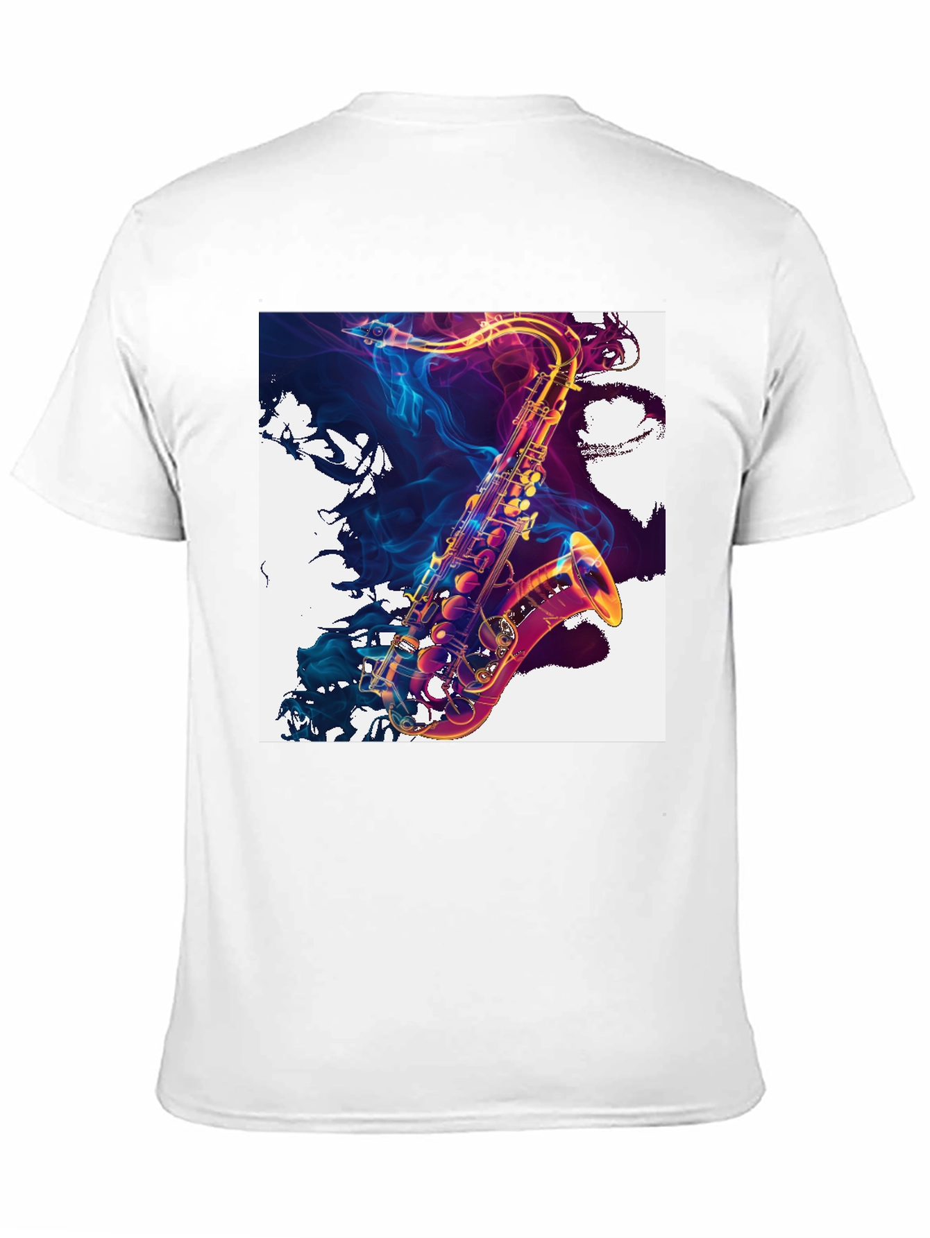 Saxophone Art Black T-Shirt: Musical Style