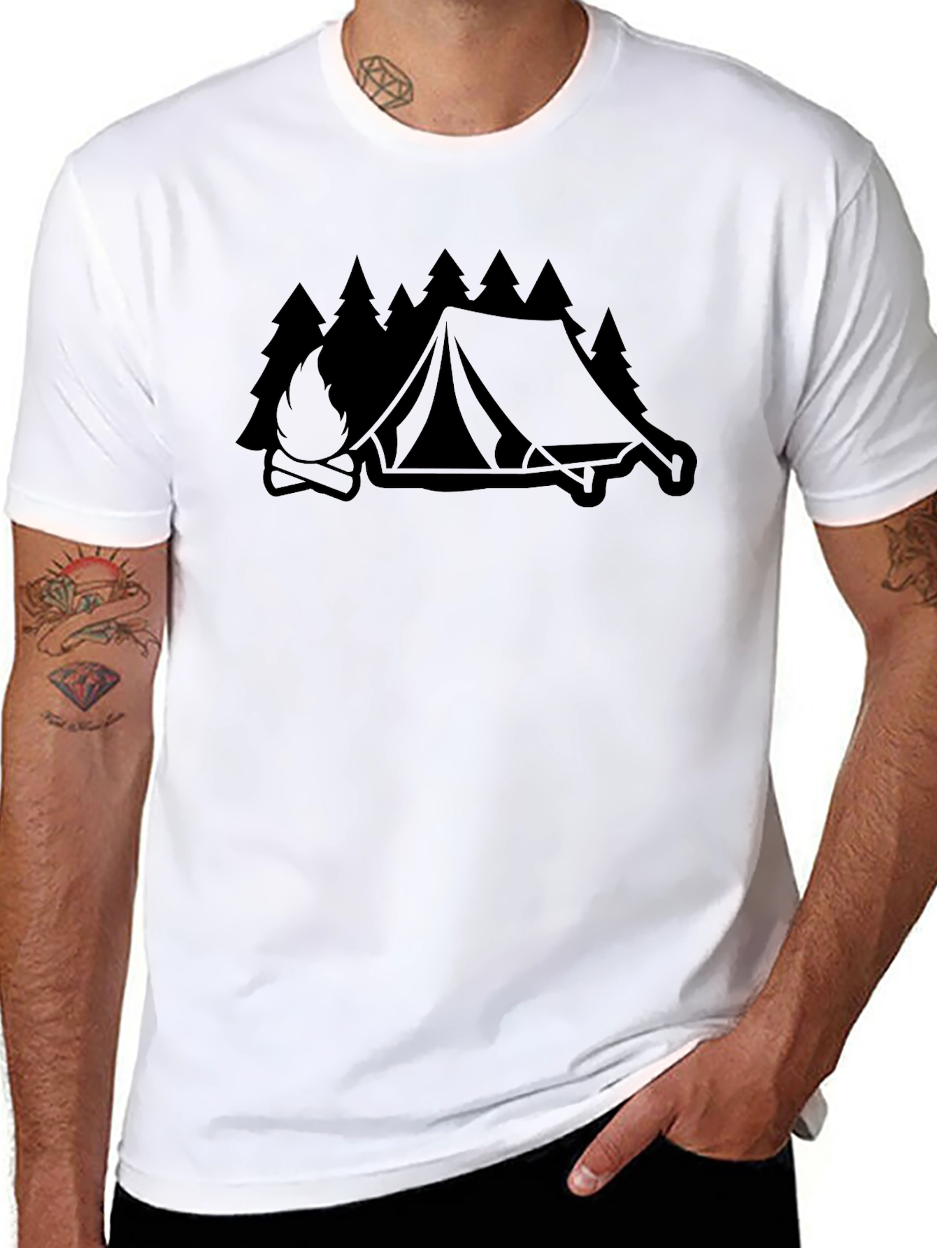Camping Graphic Tee - Outdoors Adventure Shirt