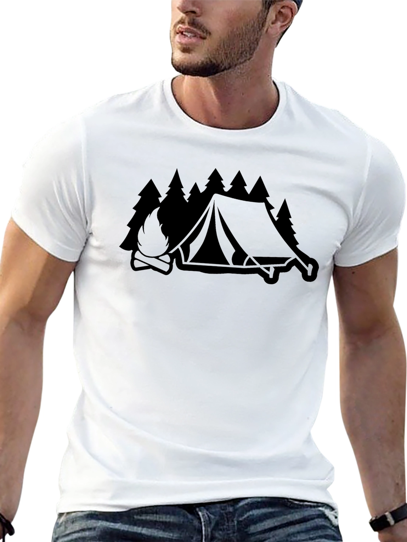 Camping Graphic Tee - Outdoors Adventure Shirt