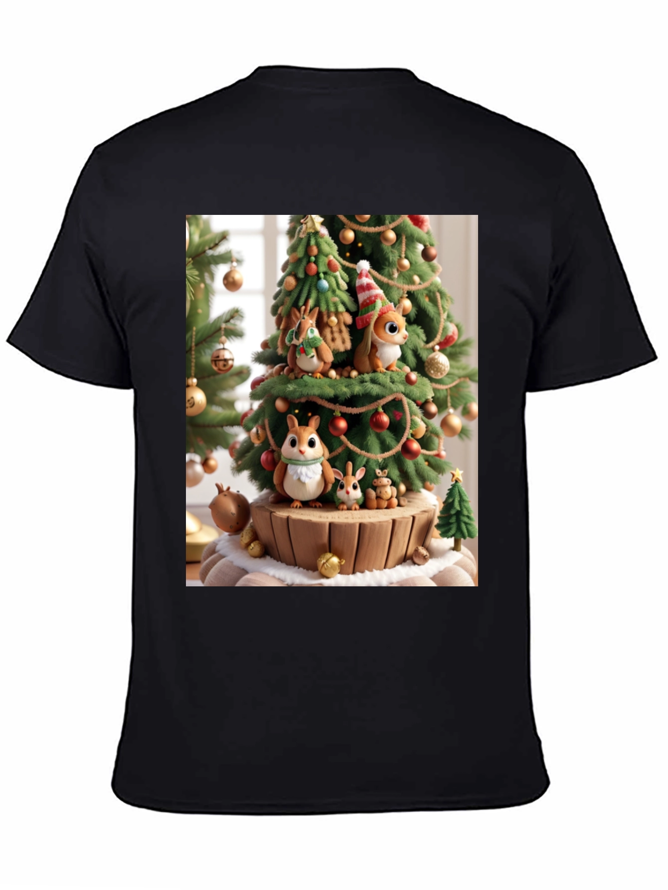 Festive Squirrel Christmas Tree T-Shirt